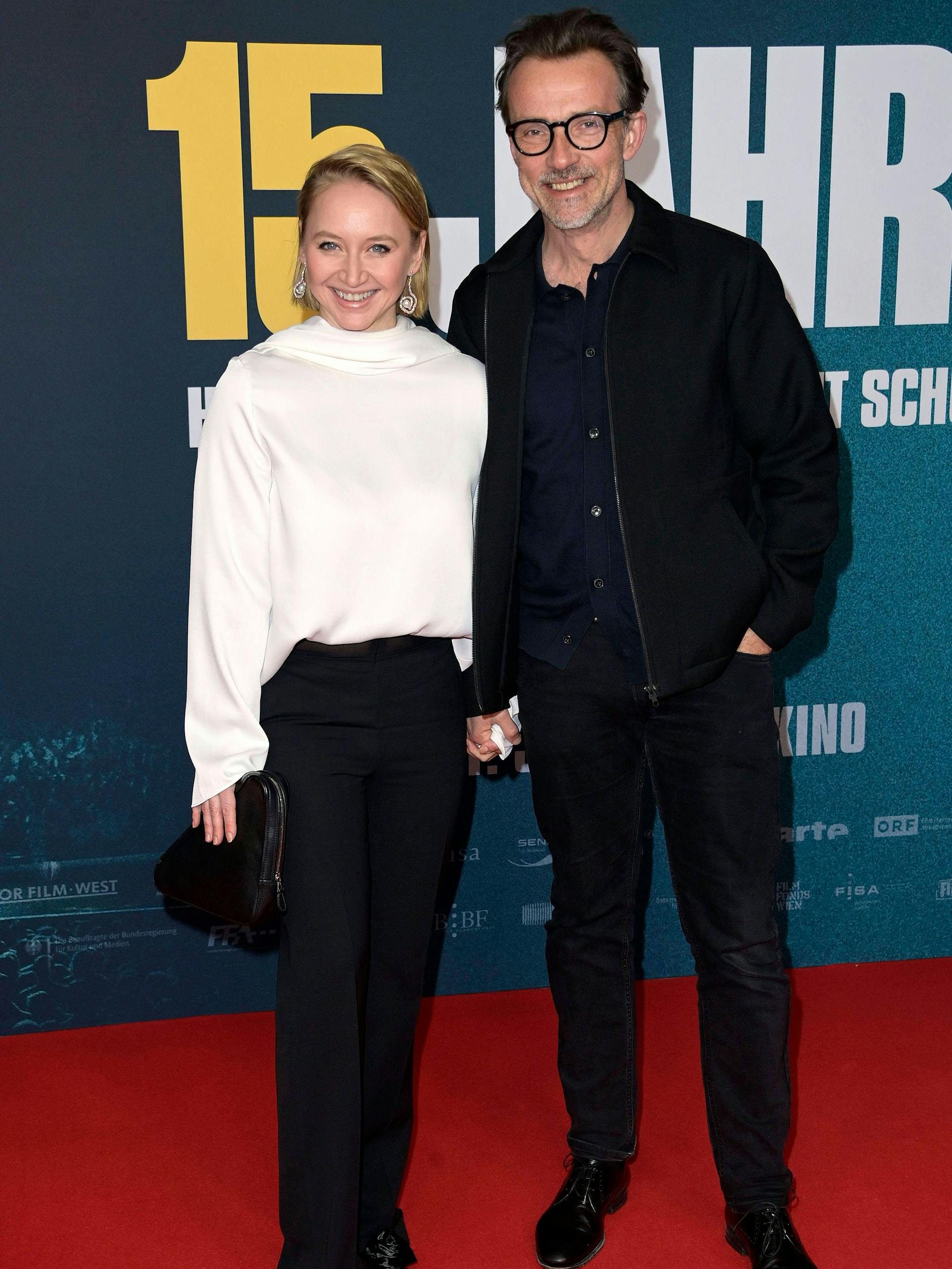 Anna Maria Mühe und Lucas Gregorowicz hielten auf dem roten Teppich Händchen.
