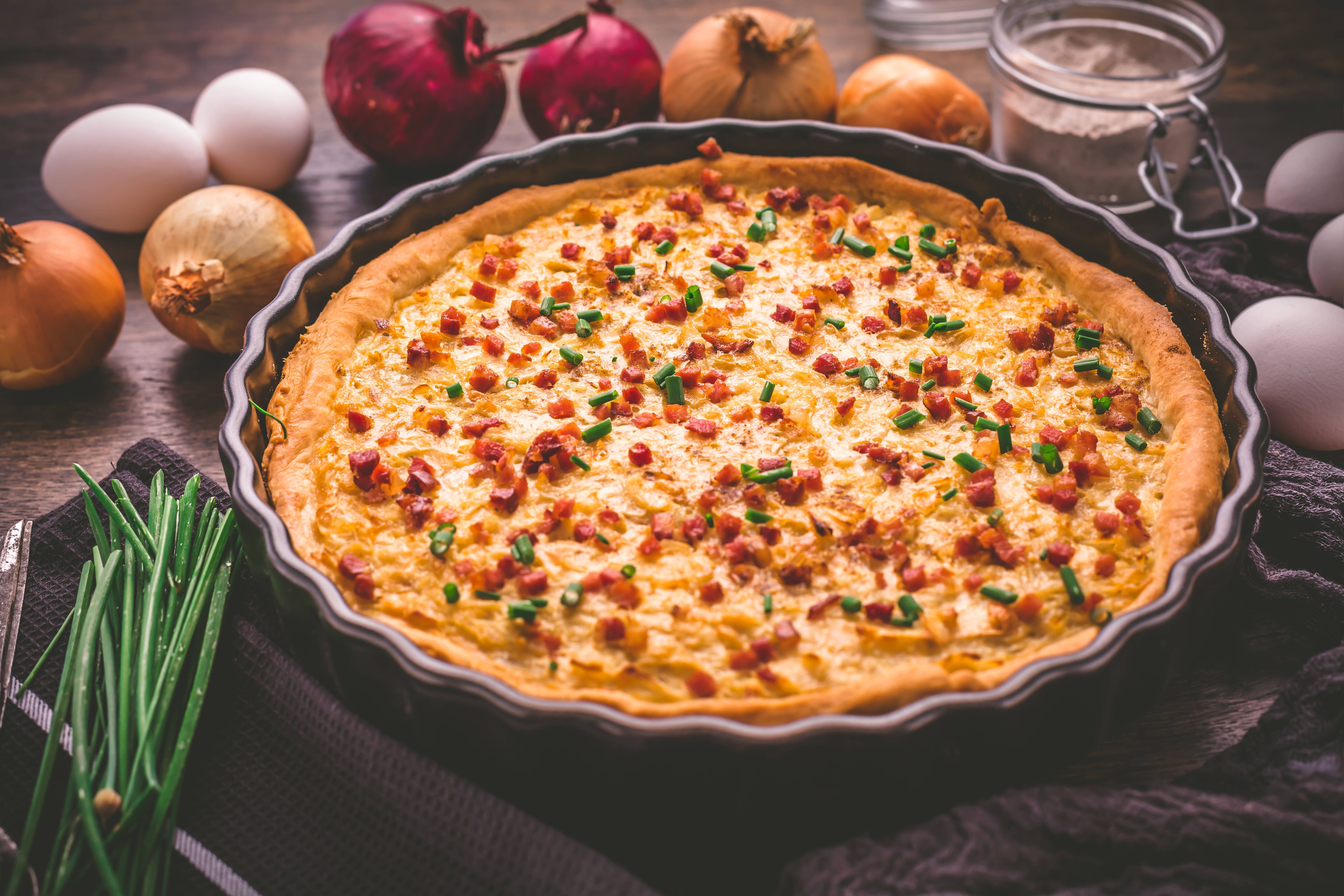 Abnehmen mit Flammkuchen? Das geht! Das perfekte Rezept mit nur sechs Zutaten