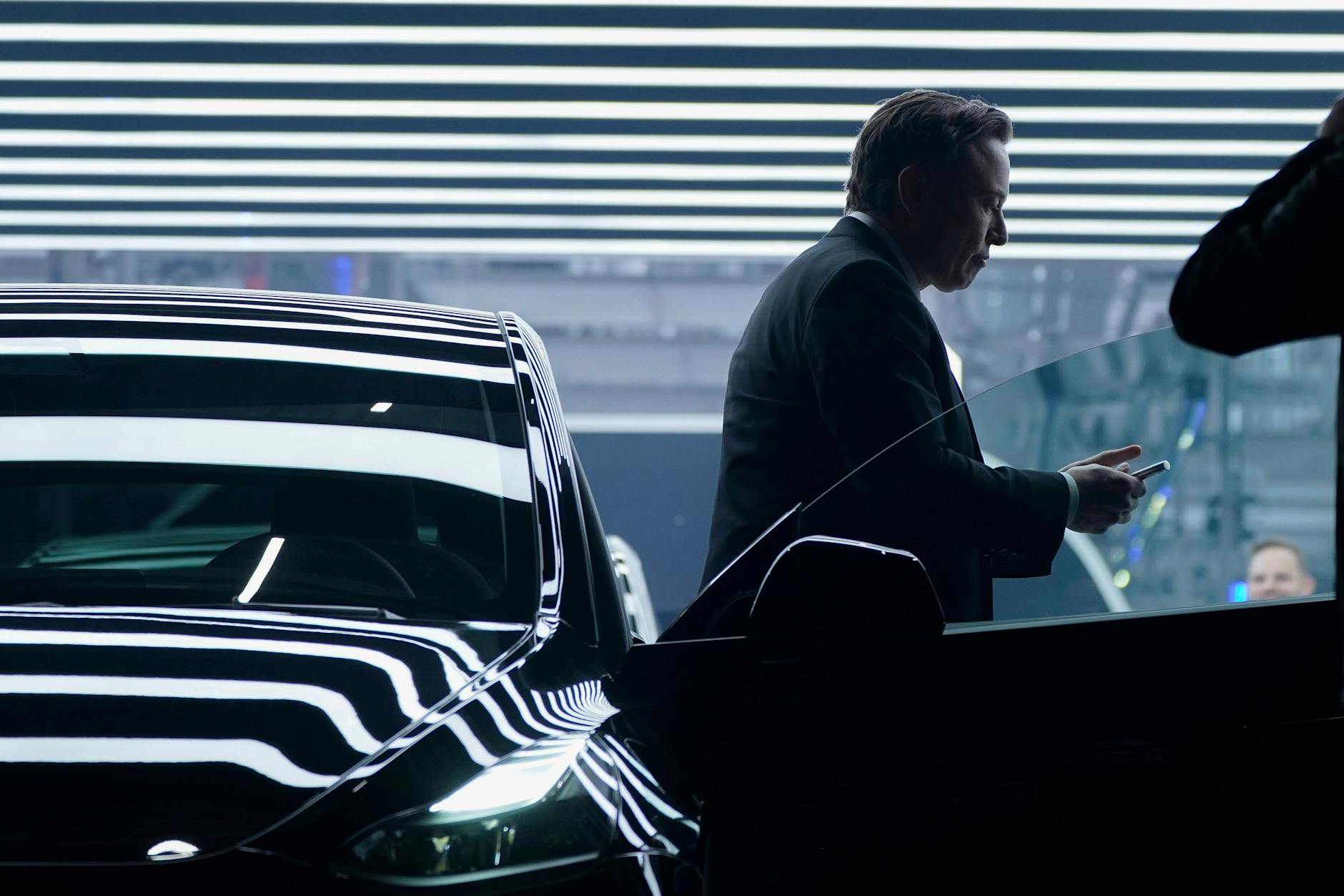 Tesla-Chef Elon Musk bei der Eröffnung der Gigafactory in Grünheide, Brandenburg