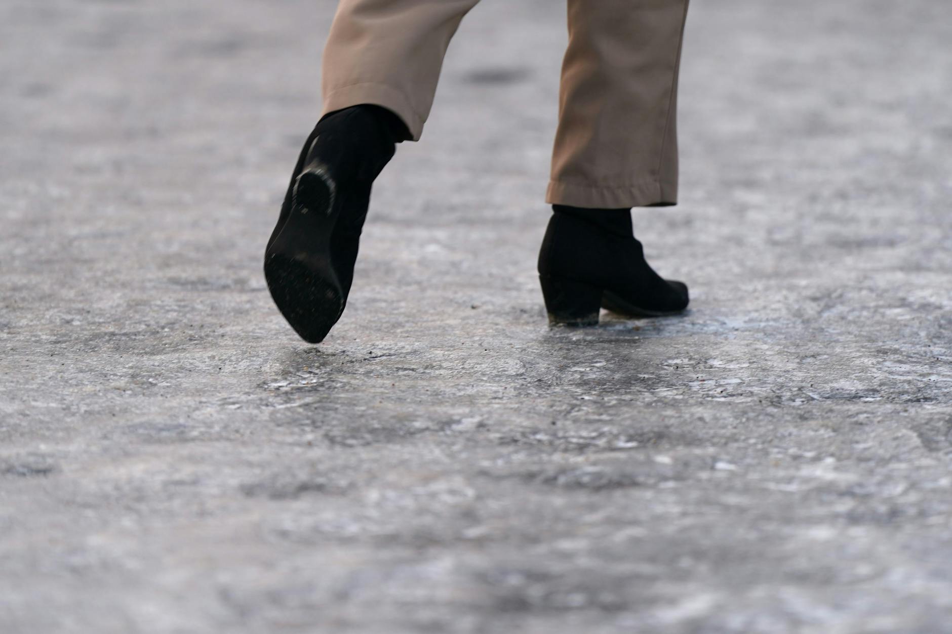 In Berlin sind die Straßen glatt.