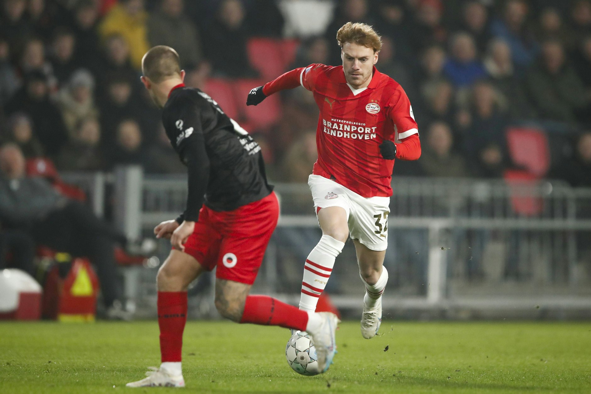 Eindhovens Yorbe Vertessen (23) soll beim 1. FC Union auf dem Zettel stehen und könnte Sheraldo Becker ersetzen. 