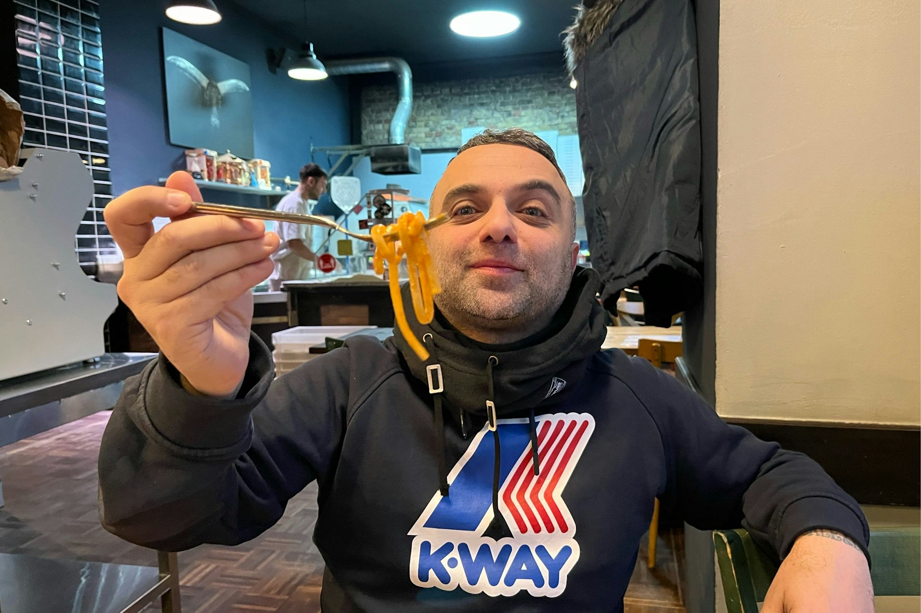 Pasta macht glücklich! Das weiß und preist Emmanuele Cirillo, Chef der Restaurants Malafemmena in Berlin.