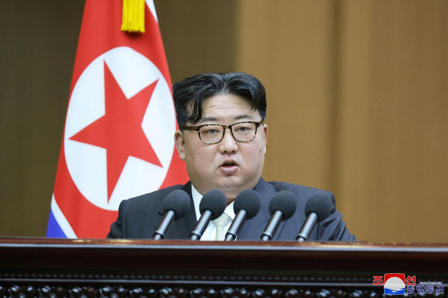 Nordkoreas Machthaber <a href="https://www.berliner-zeitung.de/topics/kim-jong-un">Kim Jong-un</a>. Die Situation auf der koreanischen Halbinsel ist so angespannt wie seit Jahren nicht mehr.