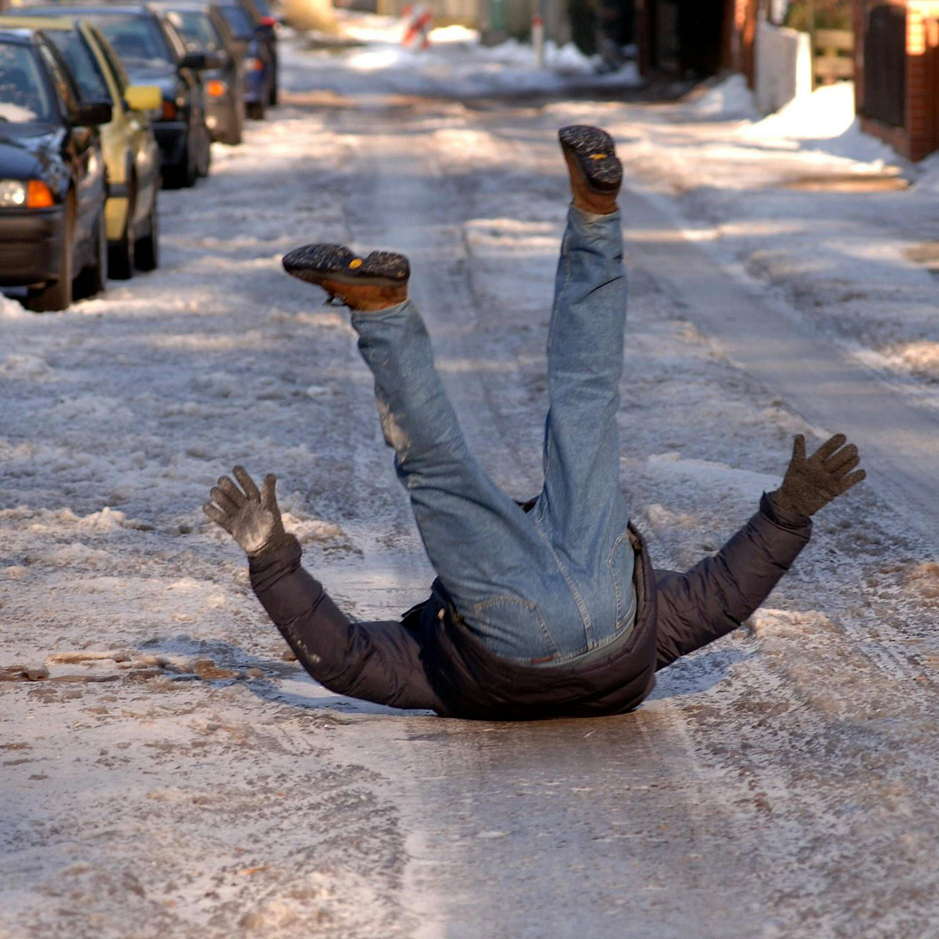 Glätte in Berlin: Clever stürzen – geht das?