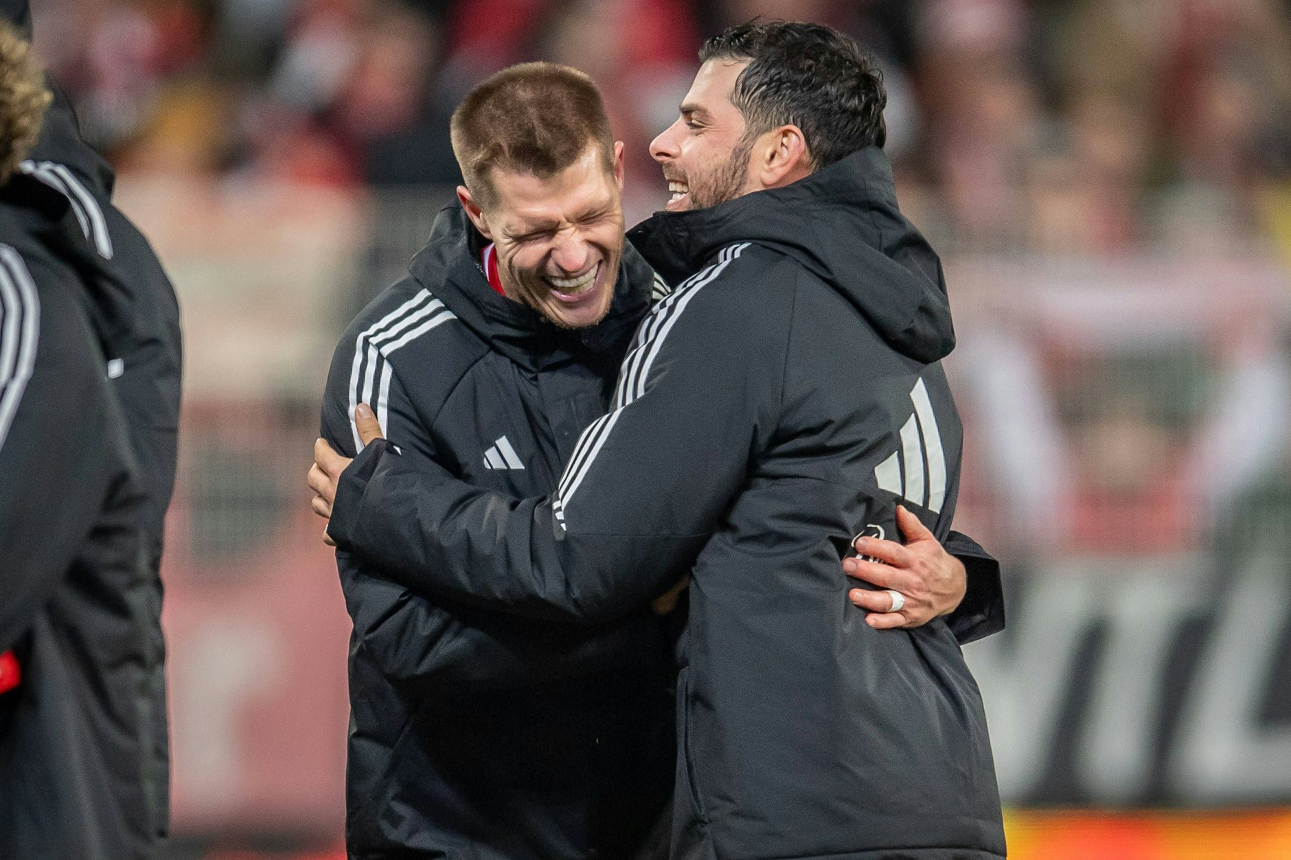 Wer bin ich – und wenn ja, wie viele? Kevin Behrens (32) und Kevin Volland (31, r.) haben beim 1. FC Union mit Neuzugang Kevin Vogt (32) ein weiteren Namensvetter.