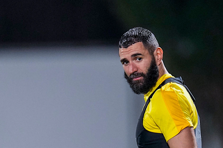 Karim Benzema spielt jetzt beim Al-Ittihad FC in Saudi-Arabien.&nbsp;
