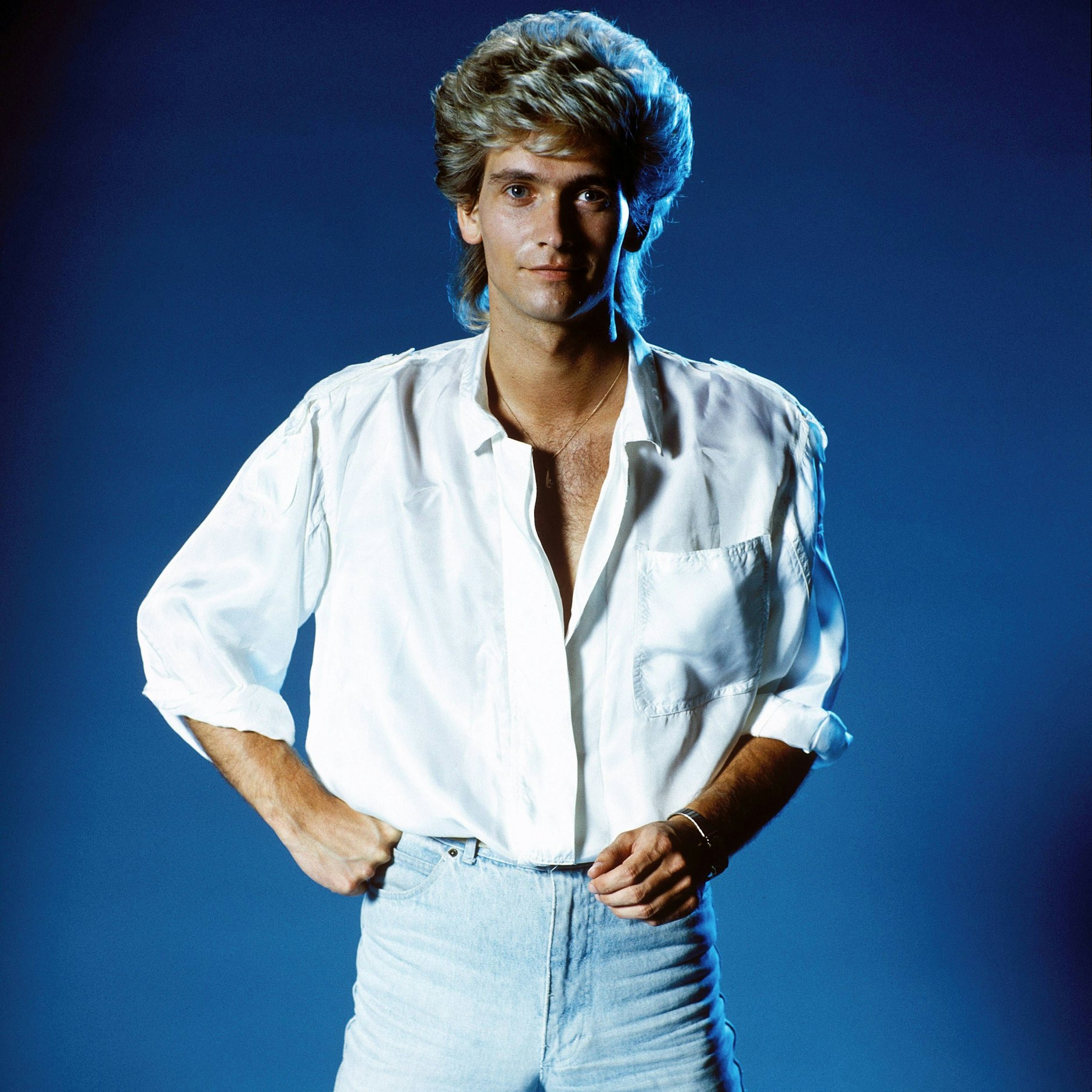 Olaf Berger Mitte der 80er Jahre, als er endlich als Schlager-Sänger durchstartete.