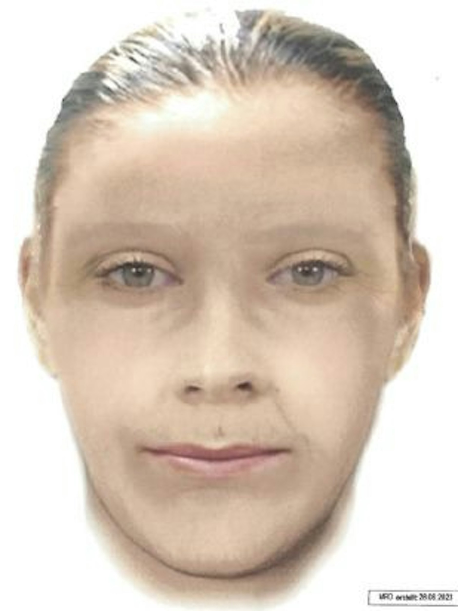 Mit diesem Phantombild sucht die Polizei Brandenburg nach einer Frau, die eine Seniorin um ihre Ersparnisse gebracht haben soll.