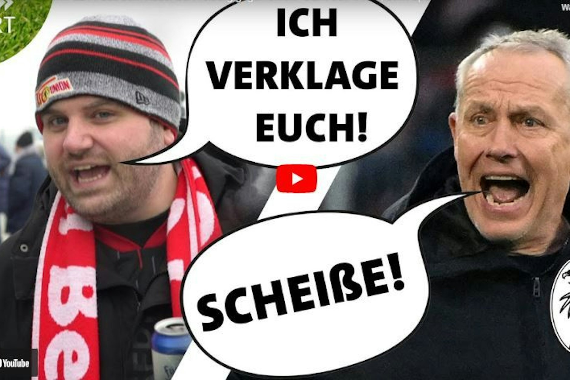 Ein nach Freiburg mitgereister Fan des 1. FC Union bringt Reporter Max vom SWR schwer durcheinander, vor allem aber sehr zum Lachen.&nbsp;