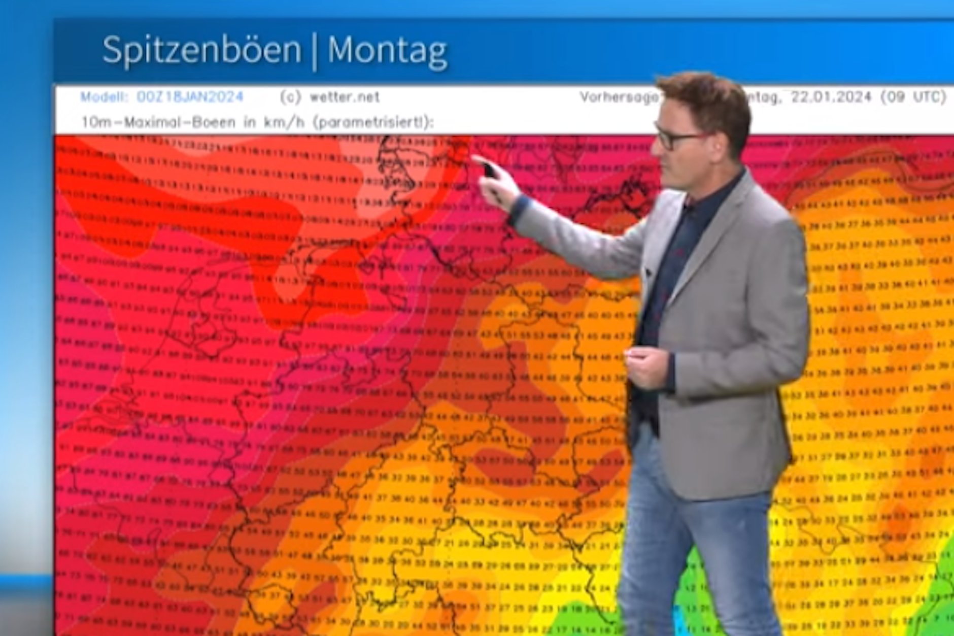 Am Montag kommt die Wetter-Umstellung, es wird warm, windig und nass, erklärt Wetter-Experte Dominik Jung.