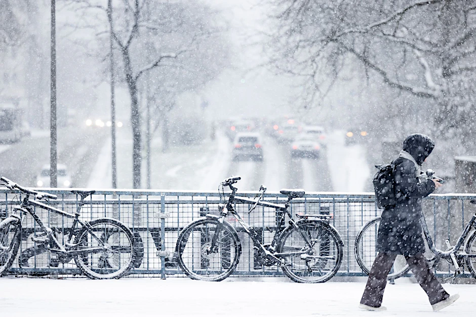 Auch in Köln hat es starke Schneefälle gegeben.  