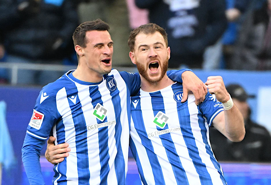 Der Karlsruher SC setzte sich mit 3:2 gegen den SV Elversberg durch.  