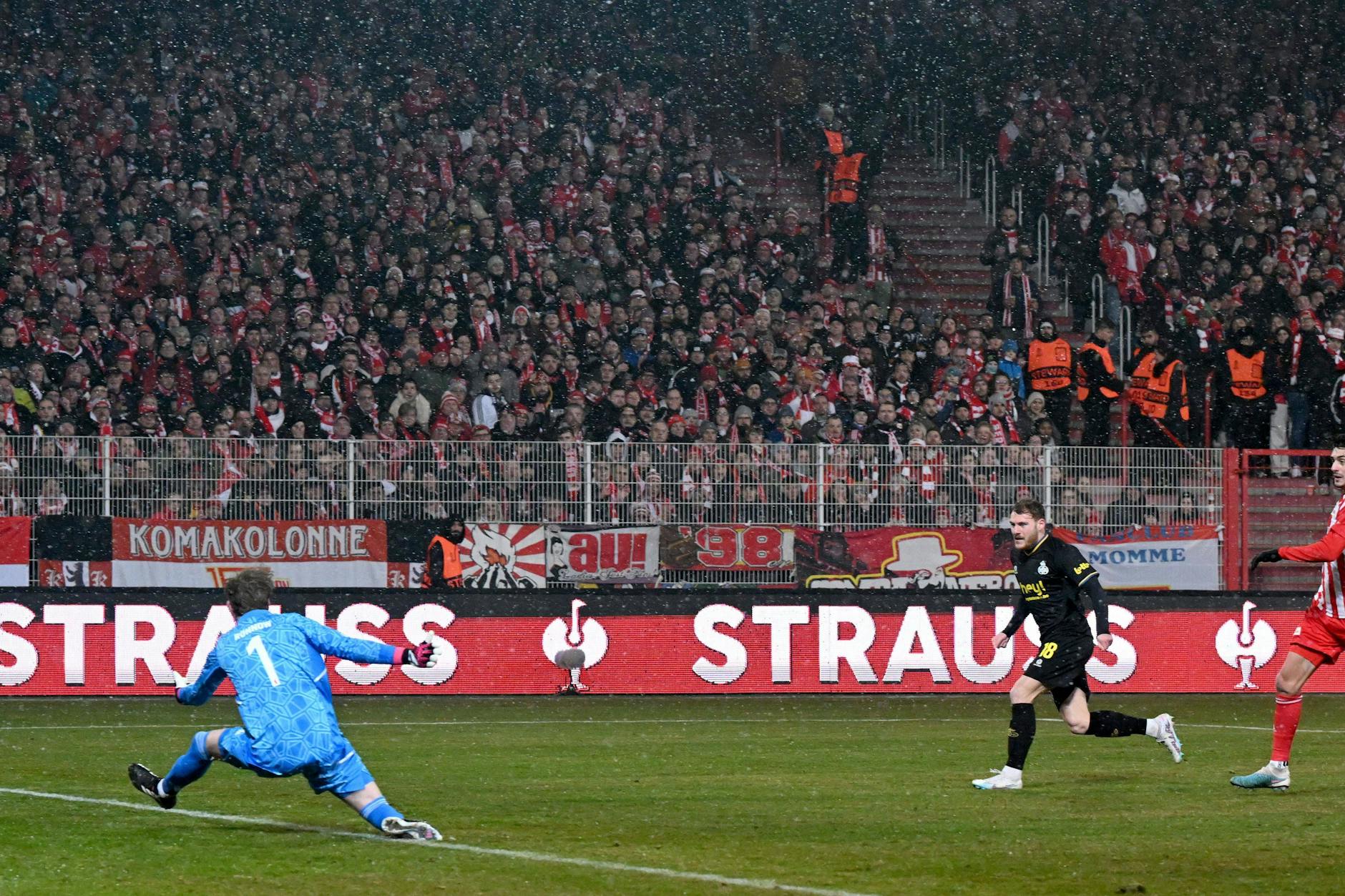 Yorbe Vertessen (23) traf im März beim 3:3 für Union Saint-Gilloise im Europa-League-Achtelfinale gegen den 1. FC Union. 