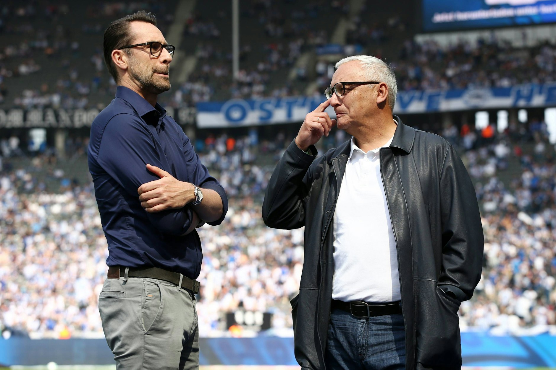 Prägten am Ende ihrer Amtszeit eine sehr negative Ära bei Hertha BSC: Manager Michael Preetz (56) und Präsident Werner Gegenbauer (73).