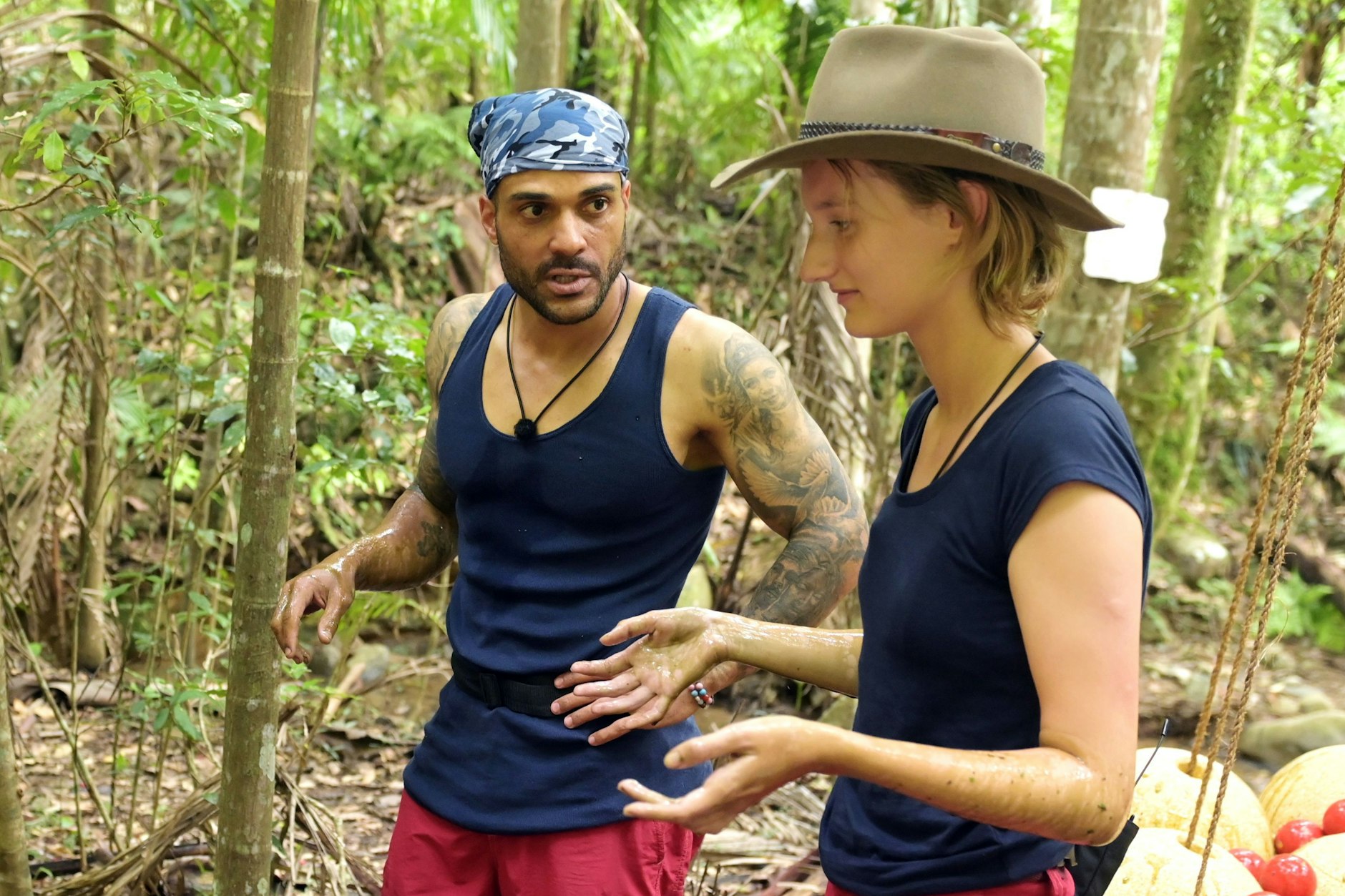 David Odonkor musste zusammen mit Anya zur Schatzsuche.