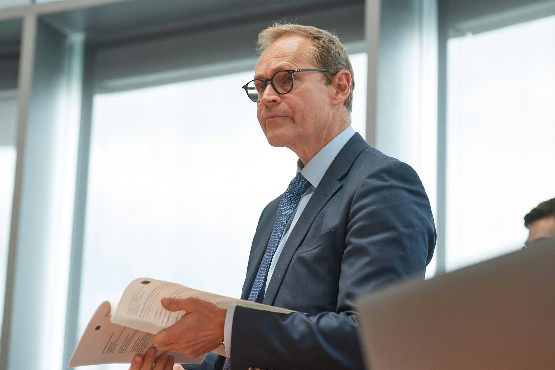 Auf dem Wahlzettel für die Teil-Wiederholungswahl steht Michael Müller wieder als Regierender Bürgermeister Berlins.