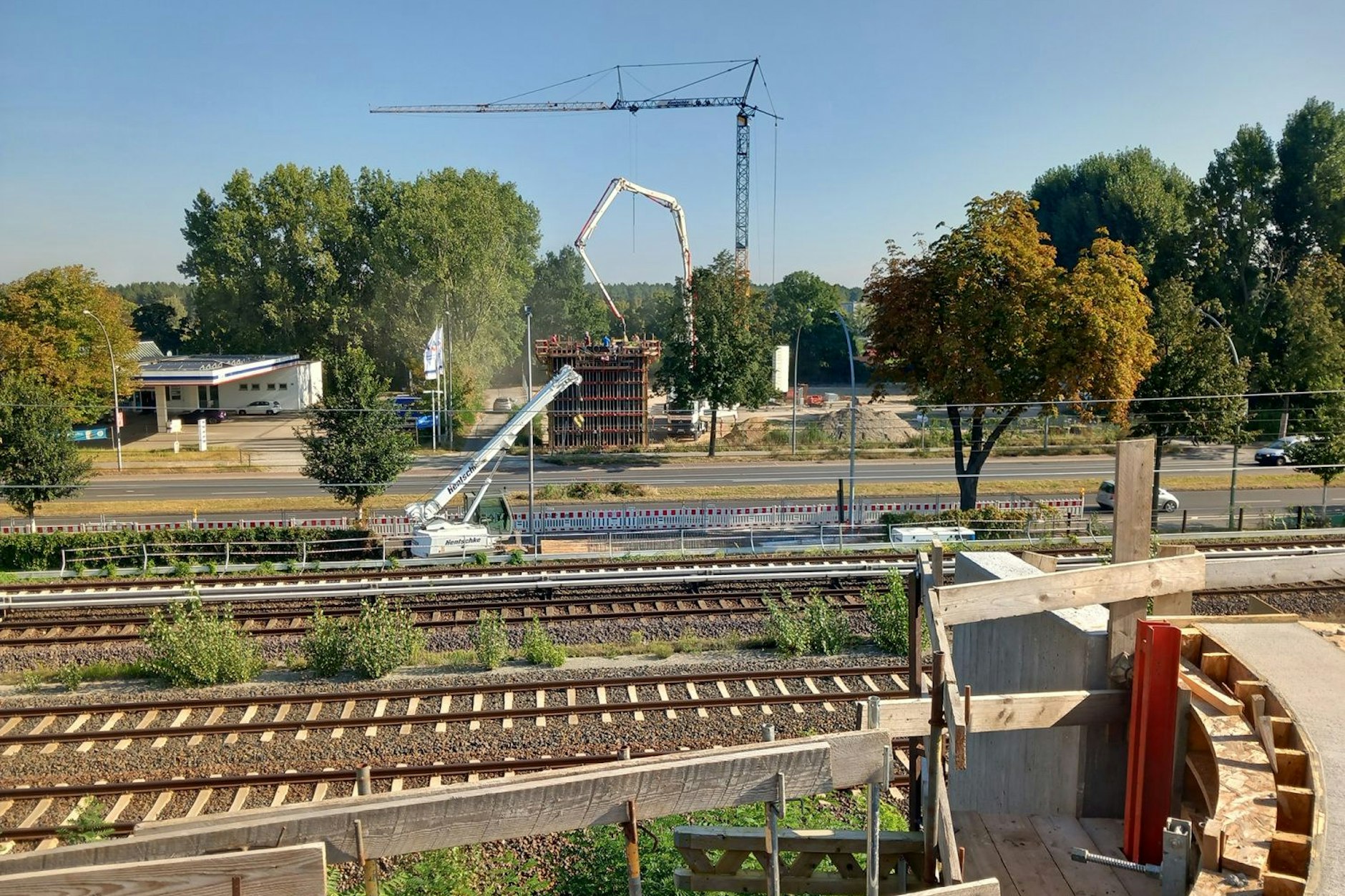 So sah die Baustelle am Adlergestell im September 2023 aus.