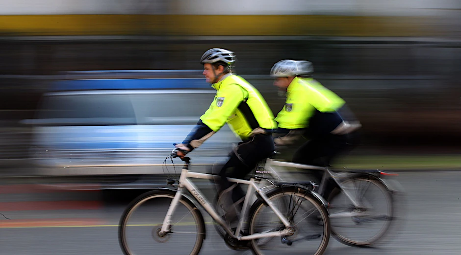 Die Fahrradstaffel der Polizei Berlin