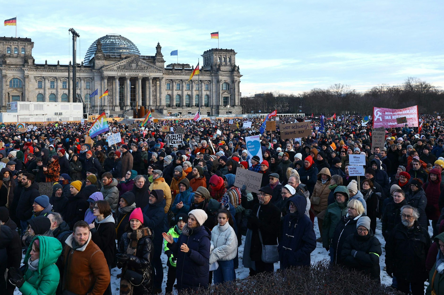 Am vergangenen Wochenende demonstrierten Tausende Menschen in Berlin gegen die AfD.