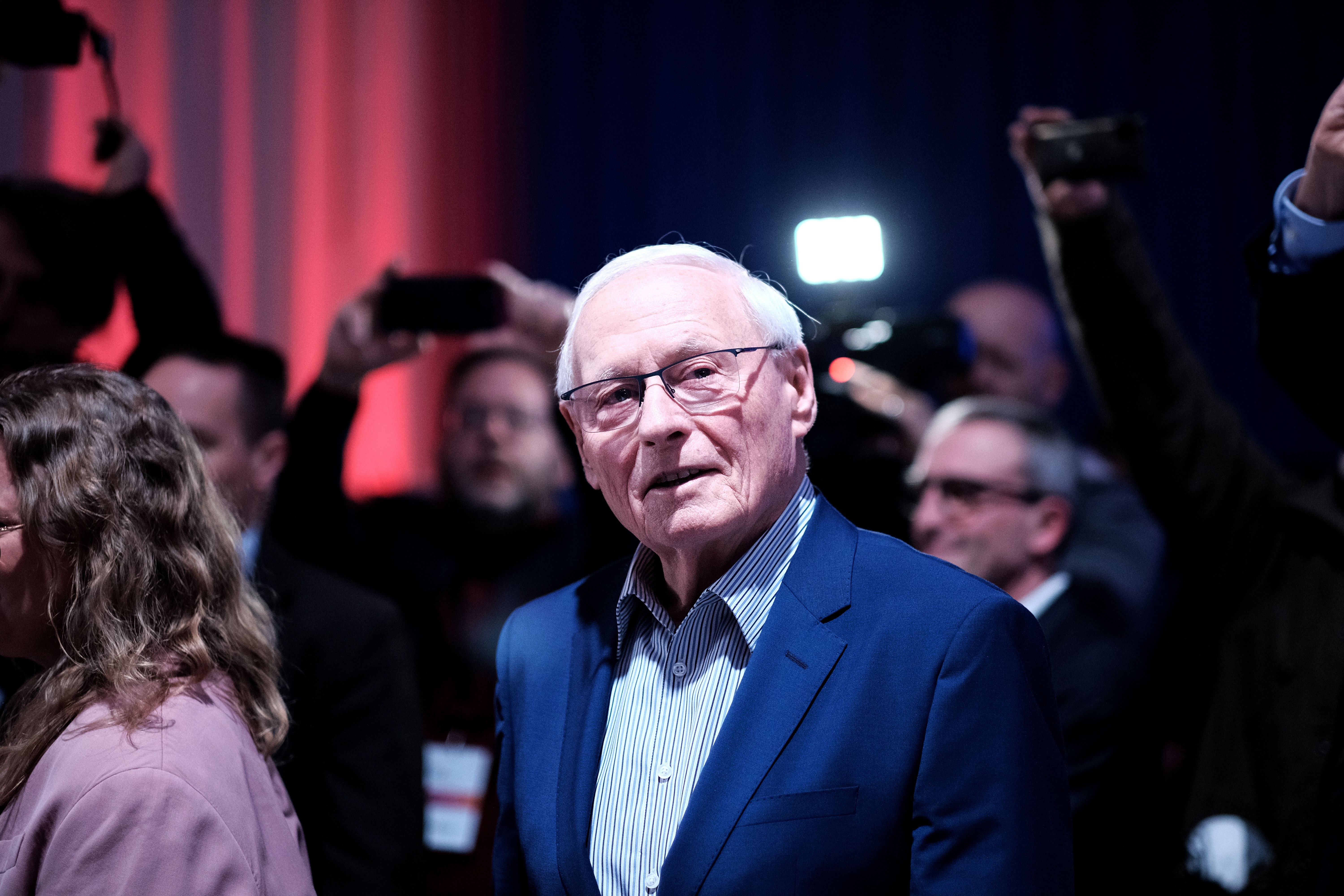 BSW-Parteitag in Berlin: Oskar Lafontaine wirft Israel Kriegsverbrechen im Gazastreifen vor