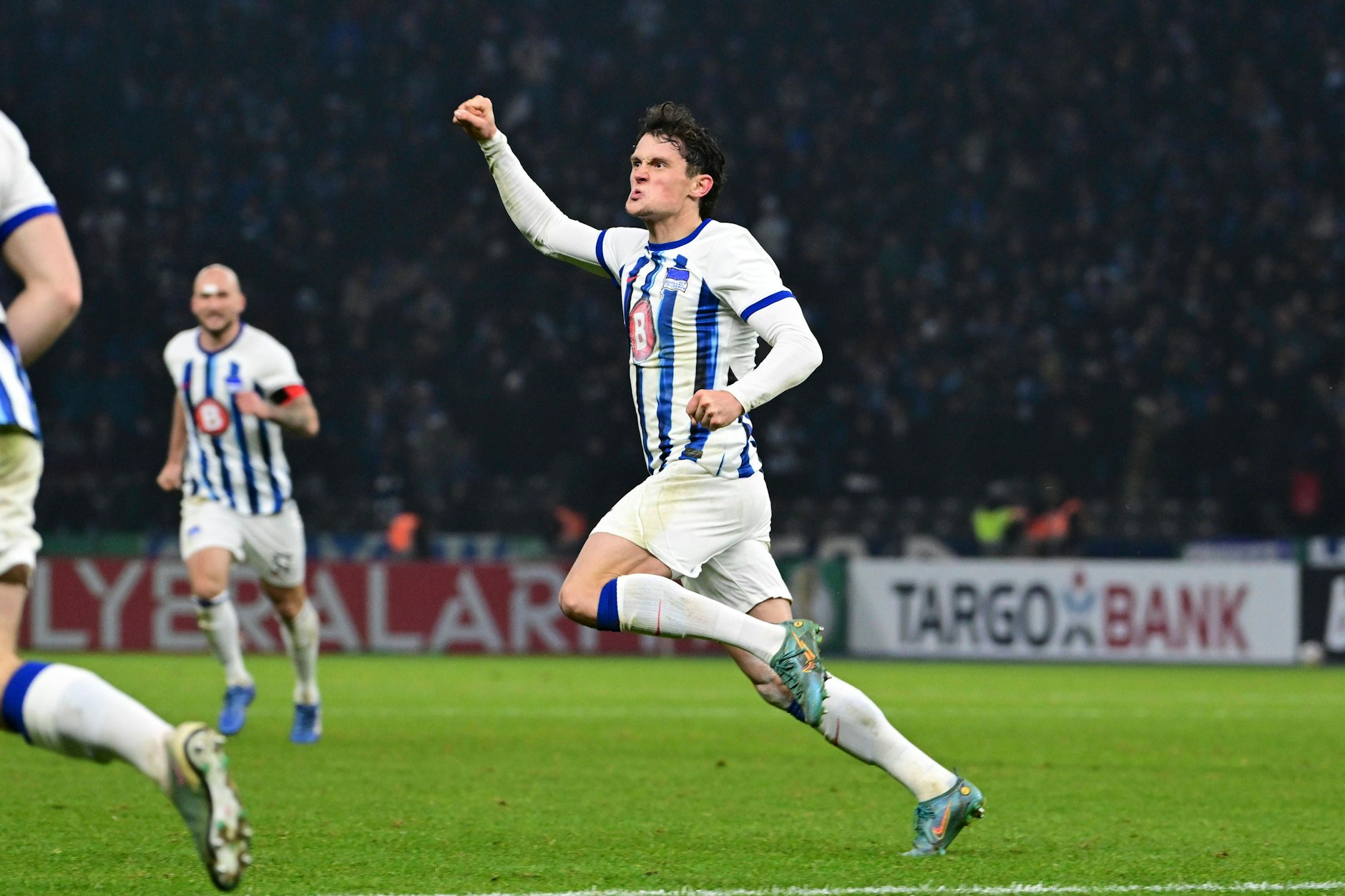 Herthas Fabian Reese machte das Pokalwunder im Dezember gegen den HSV mit zwei Toren möglich.