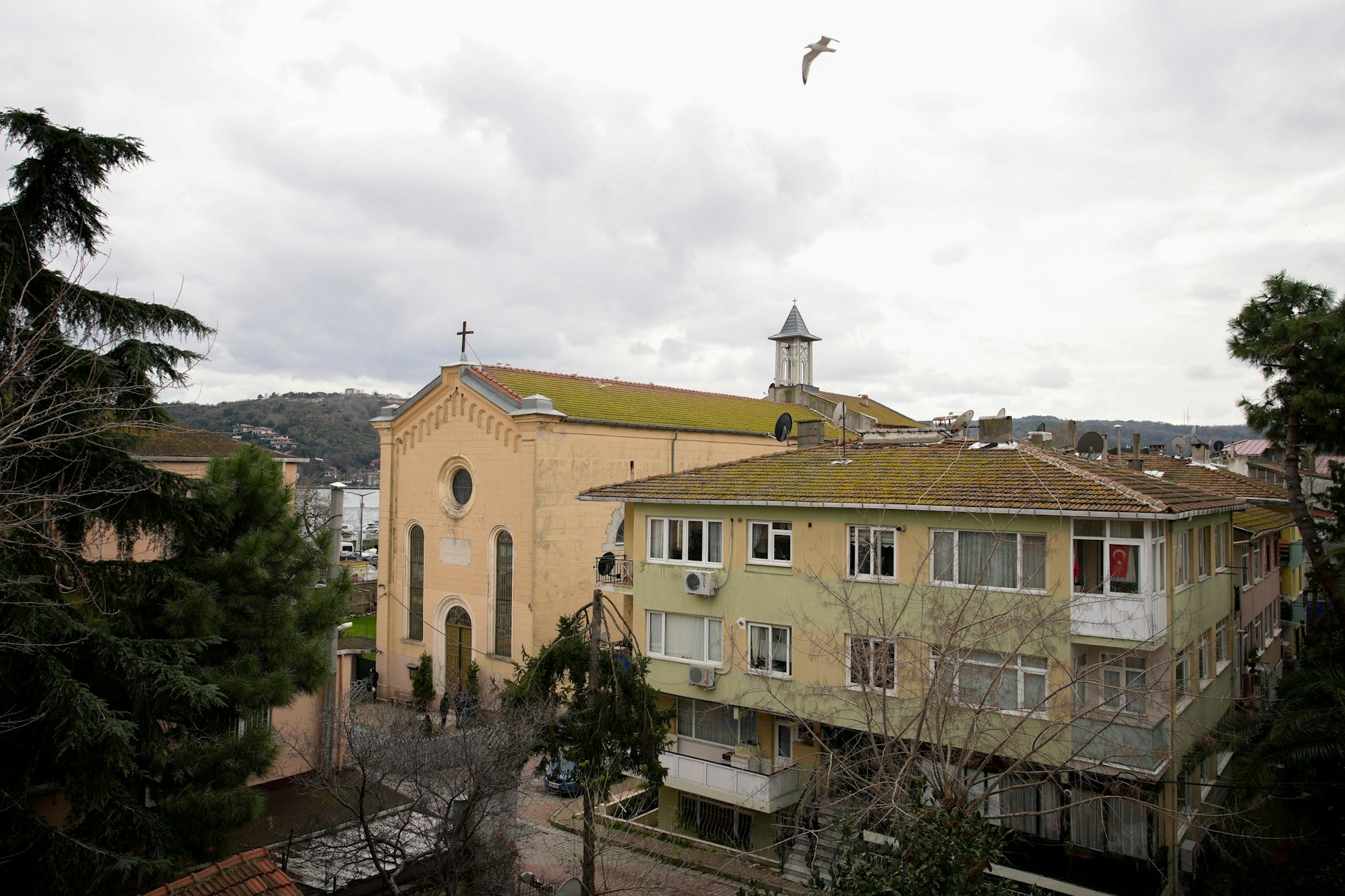 Die katholisch-italienische Kirche Santa Maria in Istanbul