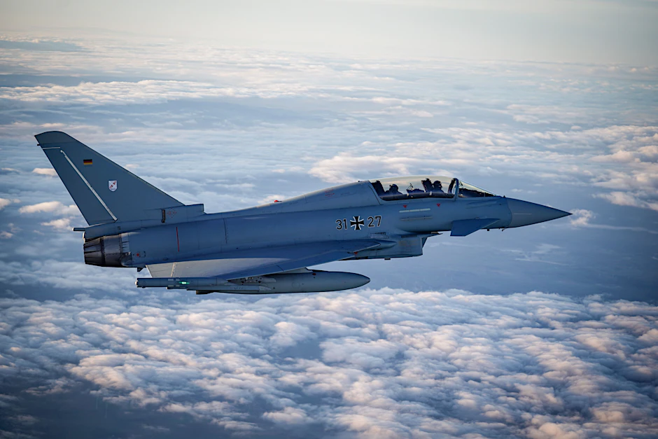 Gehört zur Alarmrotte der Bundeswehr: ein Eurofighter-Jet der Luftwaffe.