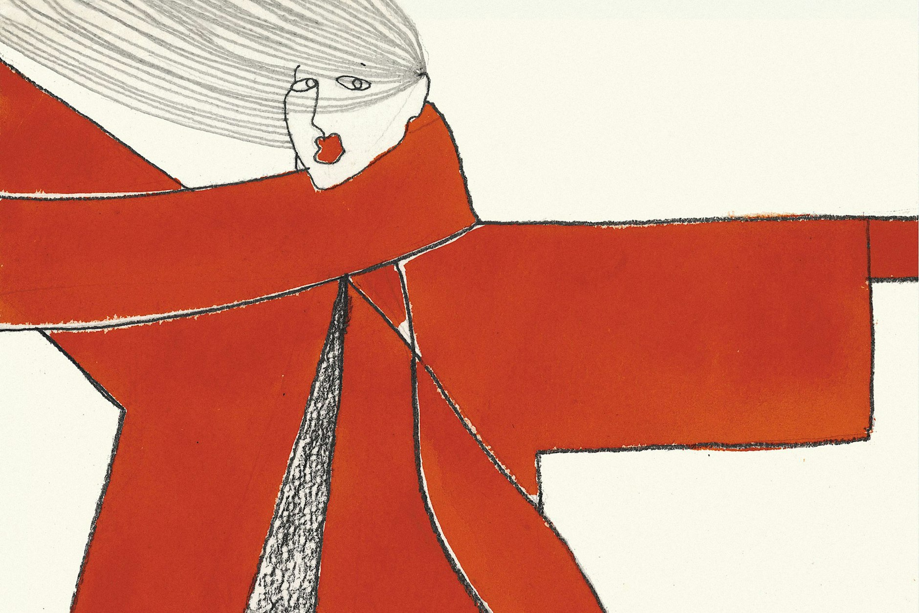 Ein Mantelentwurf von Lore Jörn für Exquisit, 1984. Die Mode des DDR-Labels war äußerst gefragt. Jörn und ihre Kolleginnen und Kollegen bei Exquisit kannten die Pariser und Mailänder Trends und verknüpften sie mit eigenen Ideen.