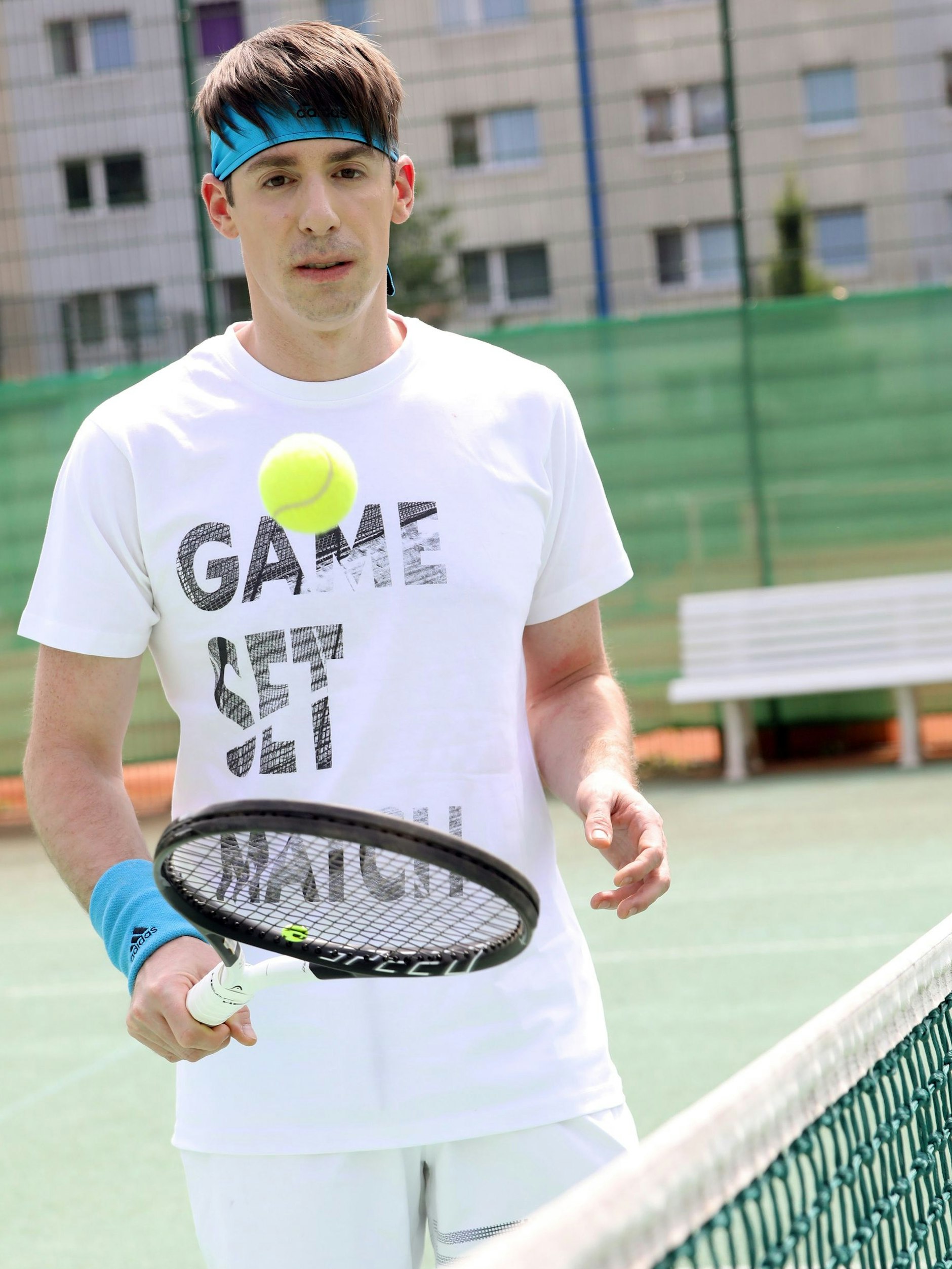 Noch heute spielt Kilian Kerner zum Ausgleich gern Tennis.