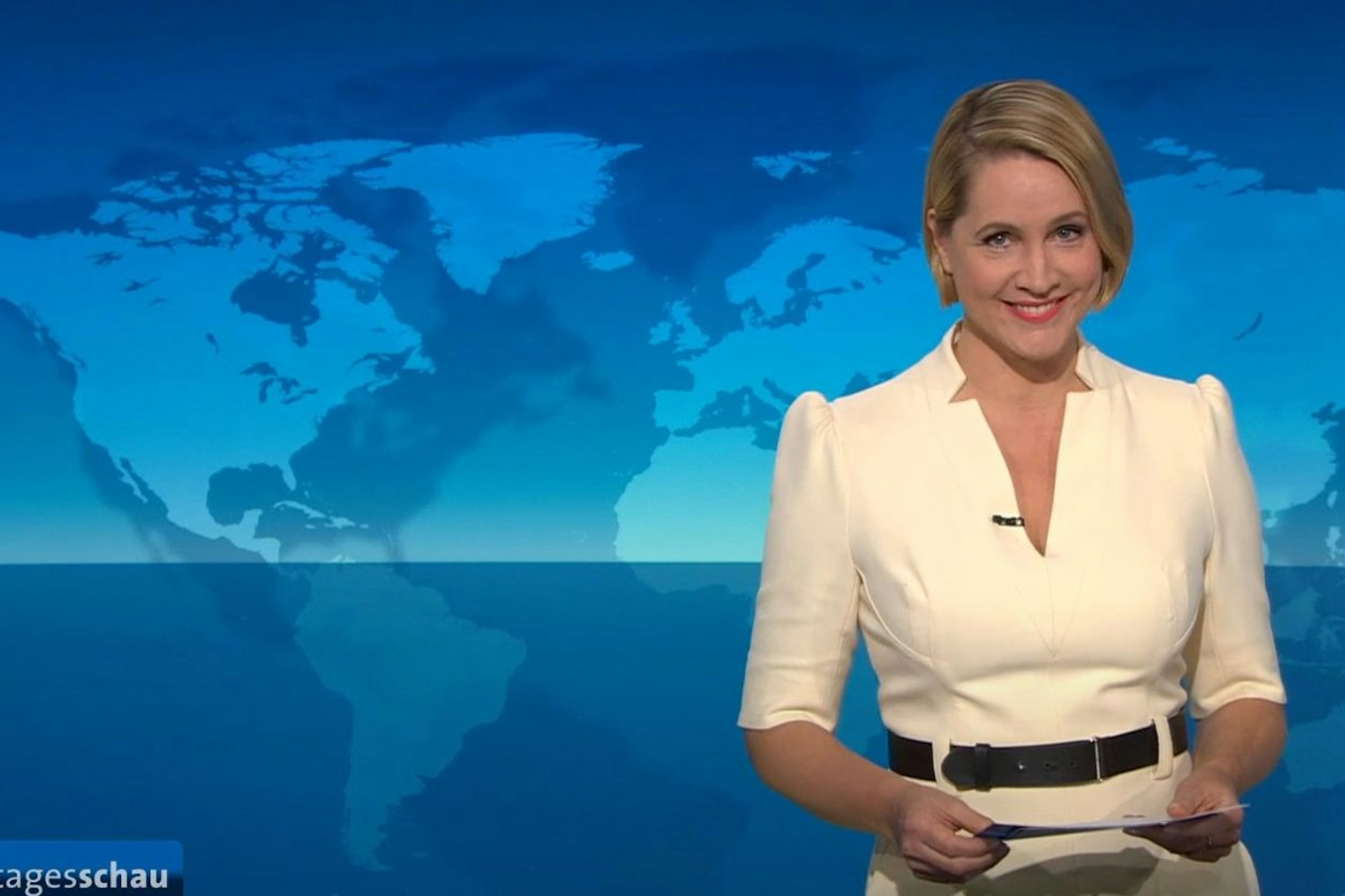 TV-Nachrichtensprecherin Judith Rakers präsentierte am Mittwoch zum letzten Mal die Hauptausgabe der ARD-«Tagesschau». ng des vorstehenden Credits +++ dpa-Bildfunk +++