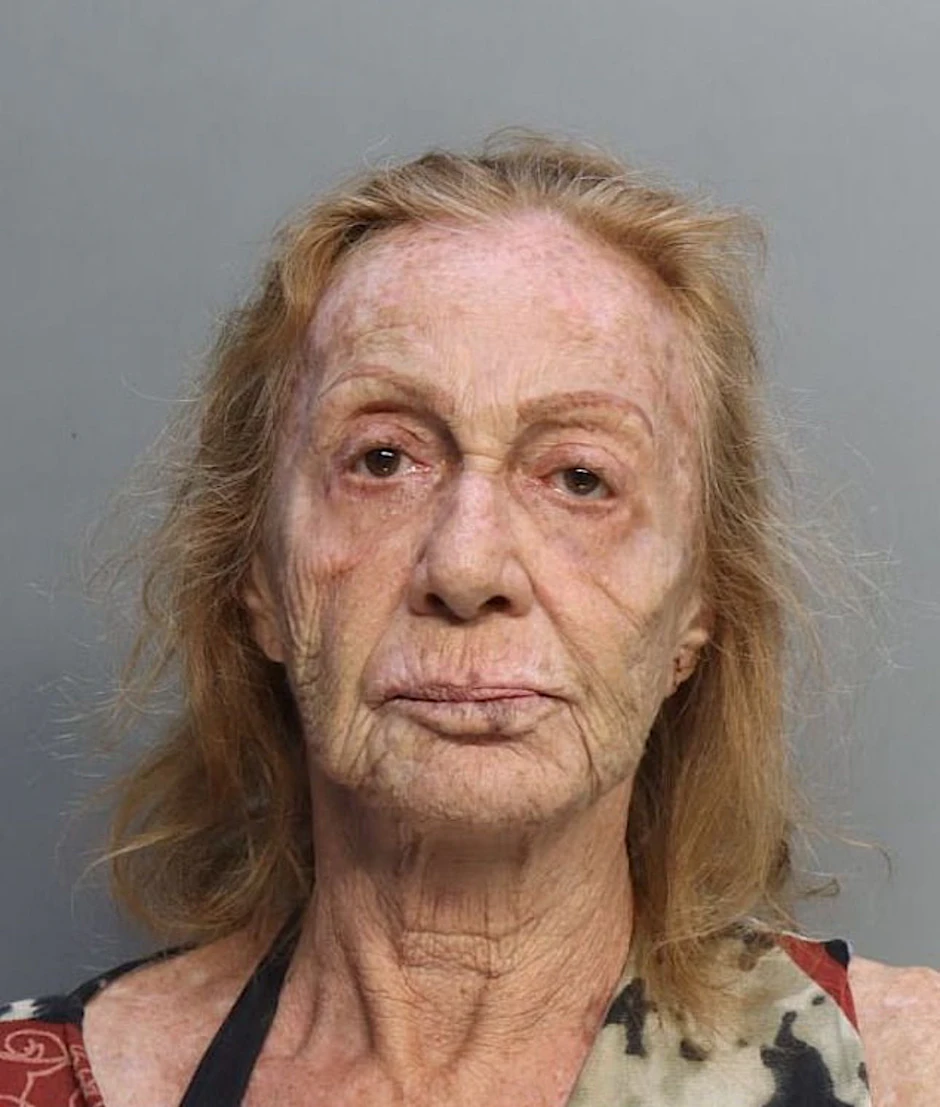 Polizeifoto von Bertha Yalter (71) nach ihrer Verhaftung in Miami.