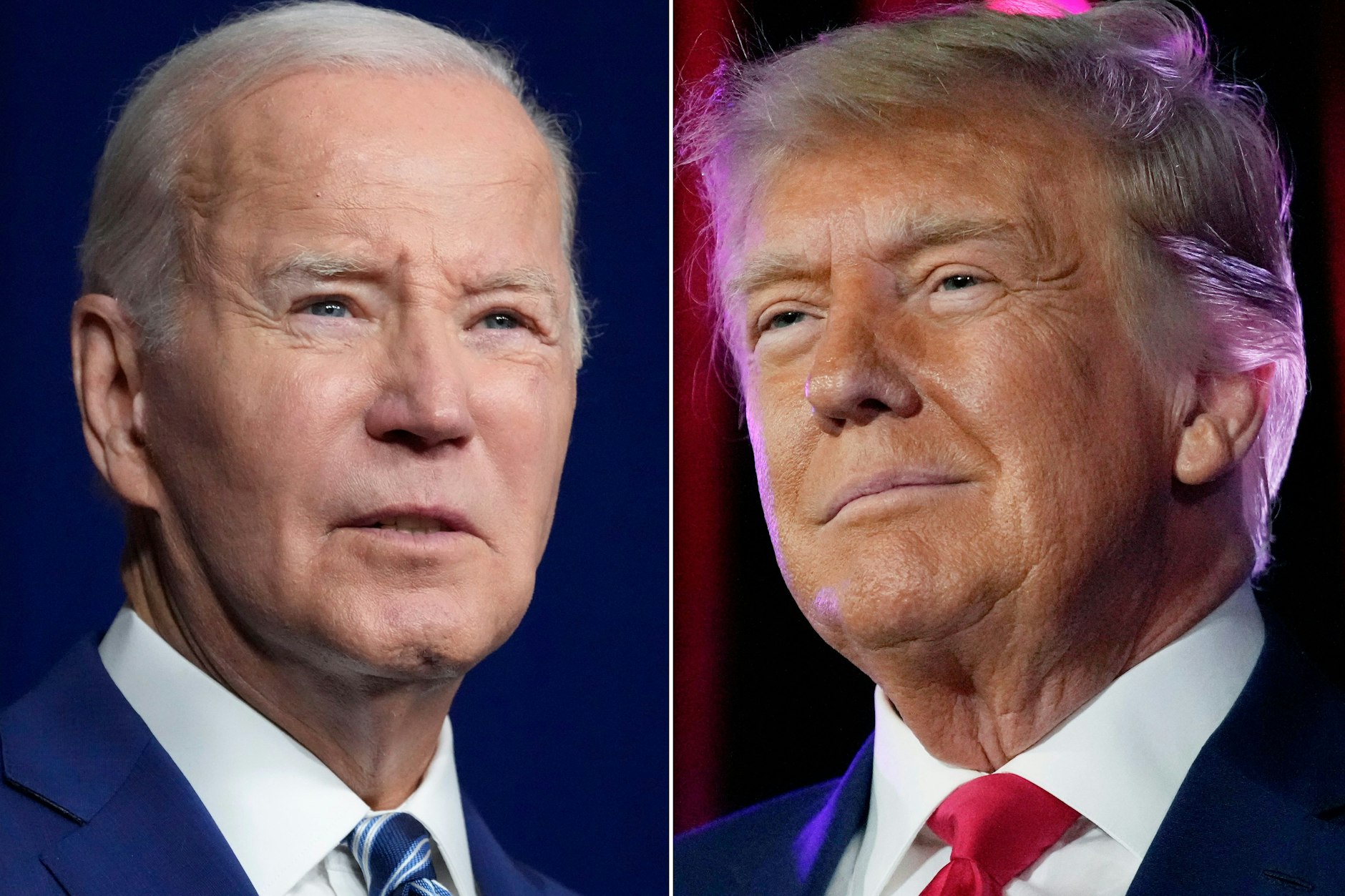 Bei der Wahl 2024 in den USA könnte es zur Revanche zwischen Joe Biden (81) und Donald Trump (77) kommen.