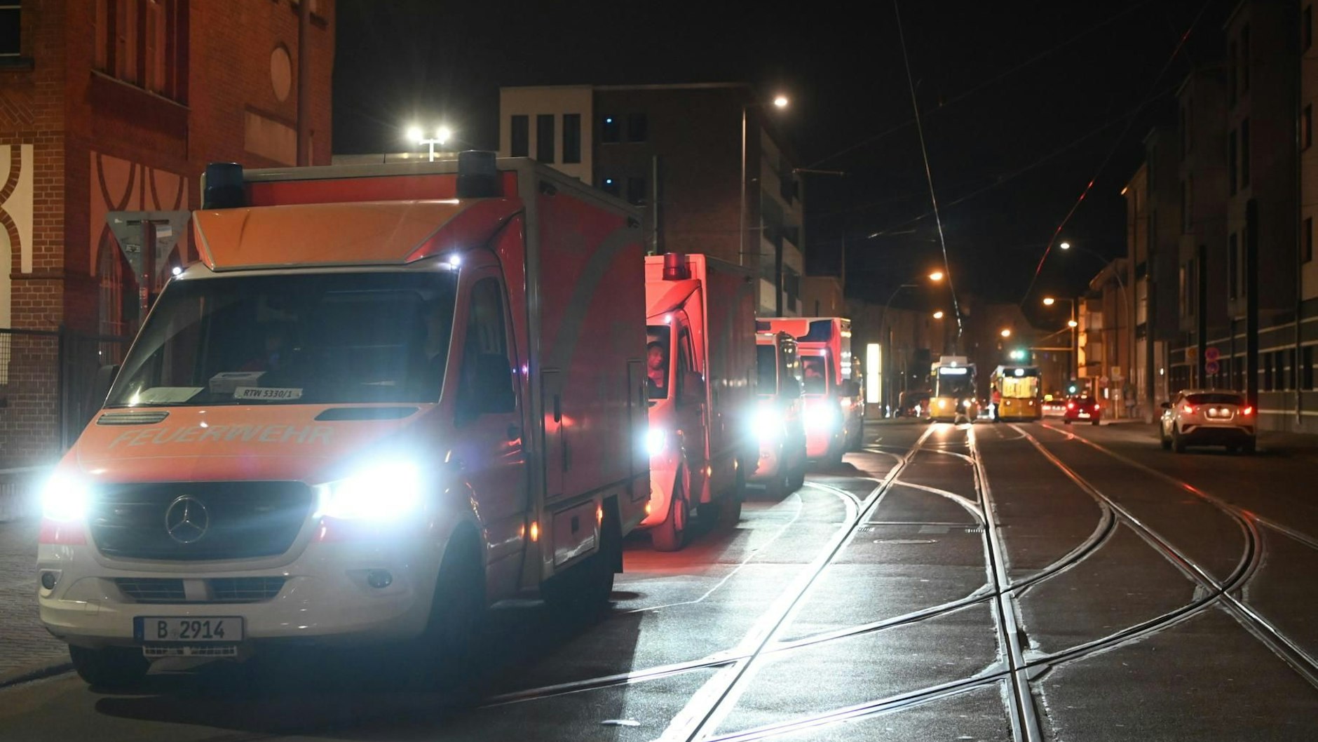 In der Wendenschloßstraße in Köpenick kam es am Donnerstagabend zu einem Großeinsatz.