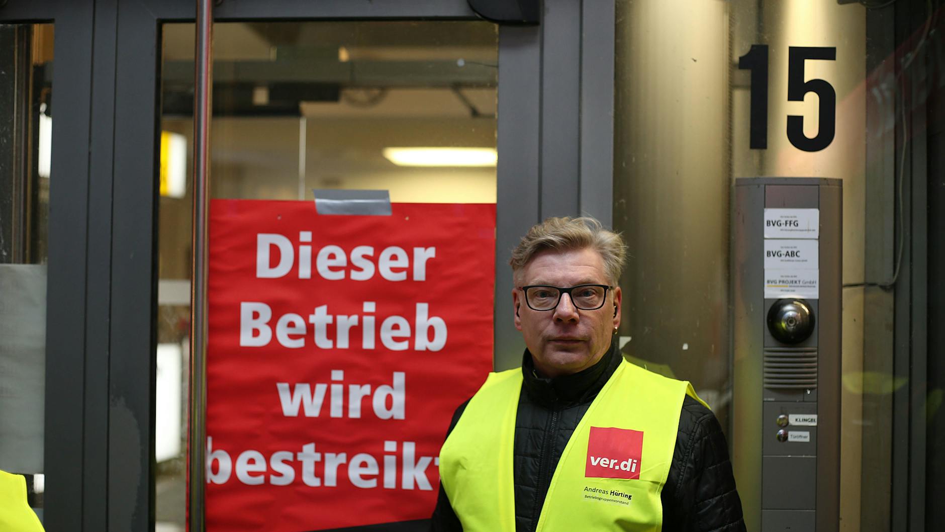 Andreas Härtling, Vertrauensmann bei Verdi für die BVG