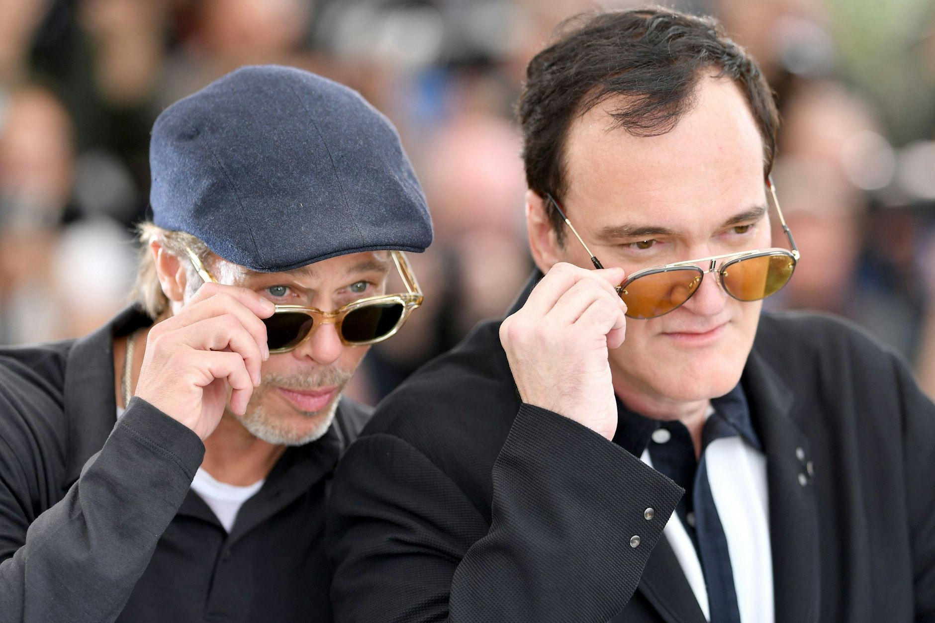 Cannes 2019: Brad Pitt und Quentin Tarantino bei einem Fotocall für „Once Upon A Time In Hollywood“