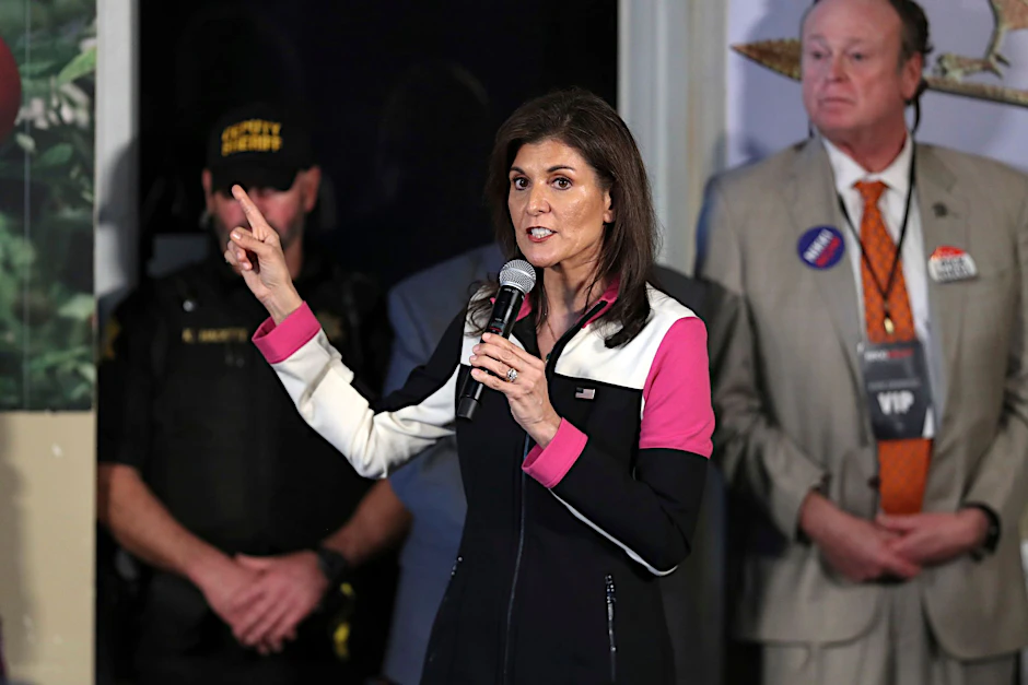 Einige Beobachter hatten erwartet, dass Nikki Haley relativ schnell nach der Abstimmung in New Hampshire vor mehr als einer Woche hinschmeißen könnte.  dpa