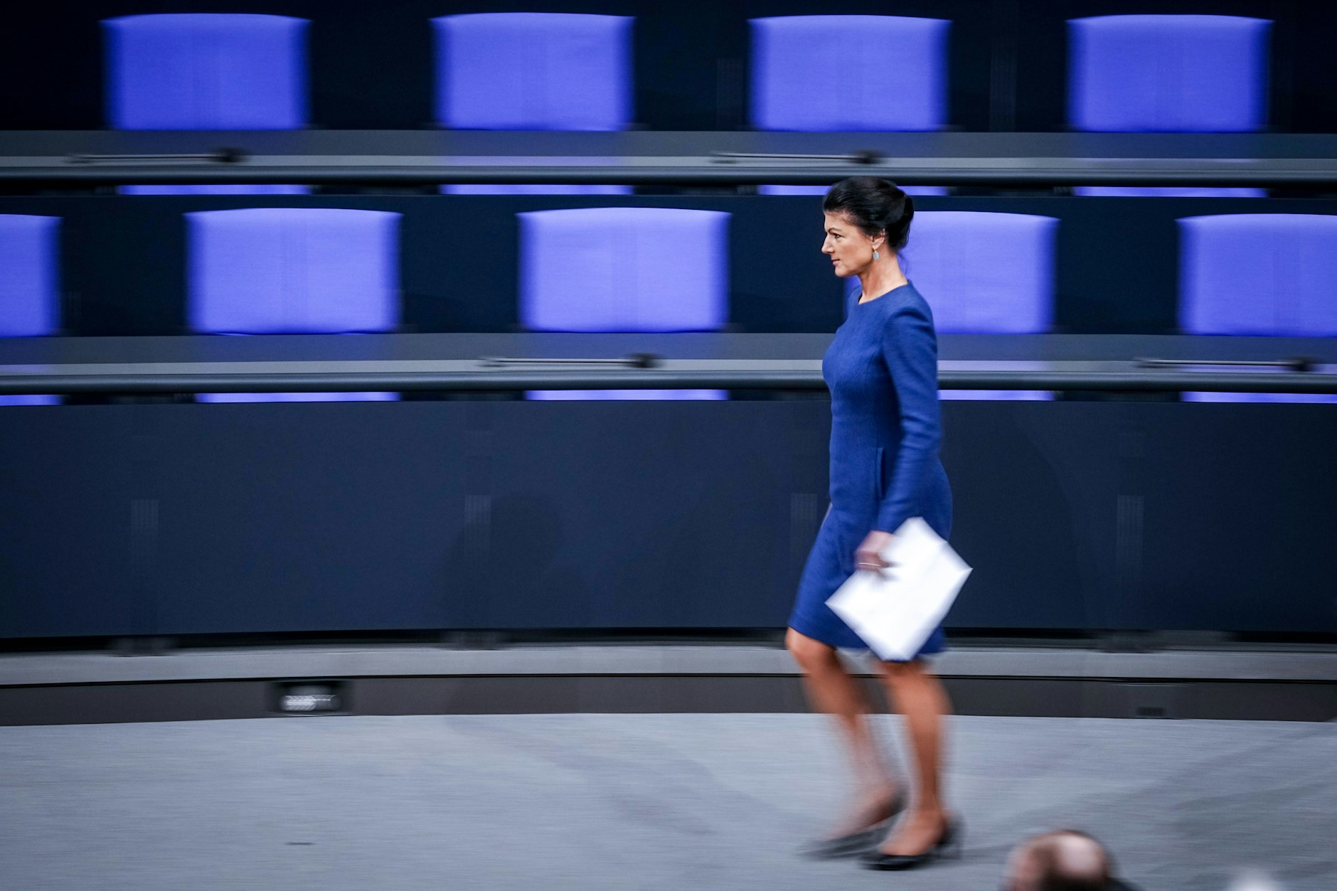 Die BSW-Vorsitzende Sahra Wagenknecht im Bundestag