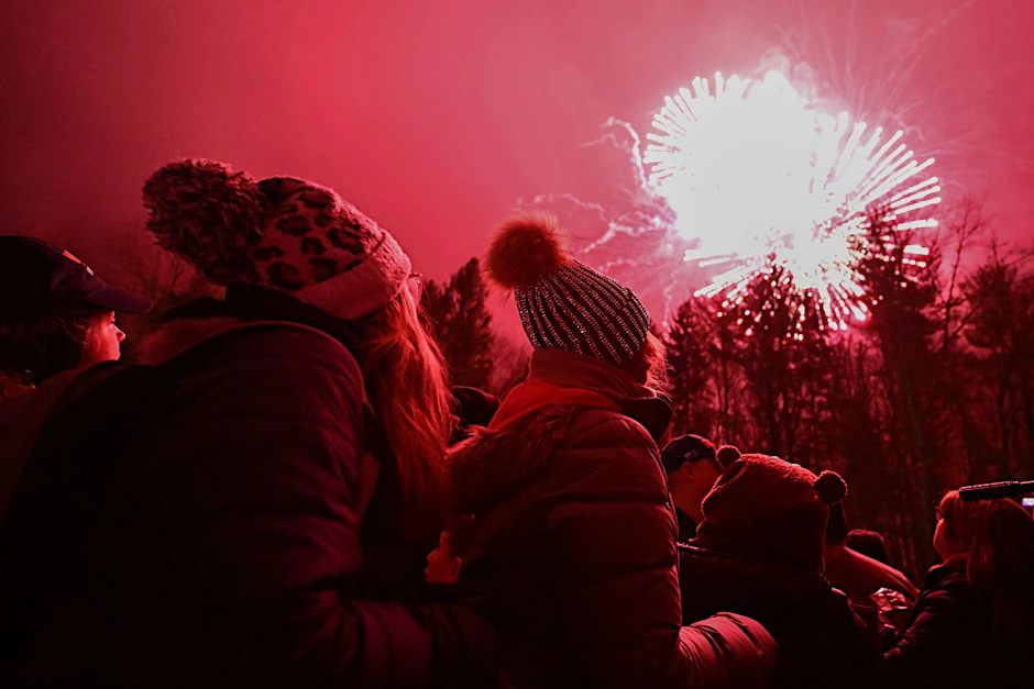 Party-Stimmung in Punxsutawney.  