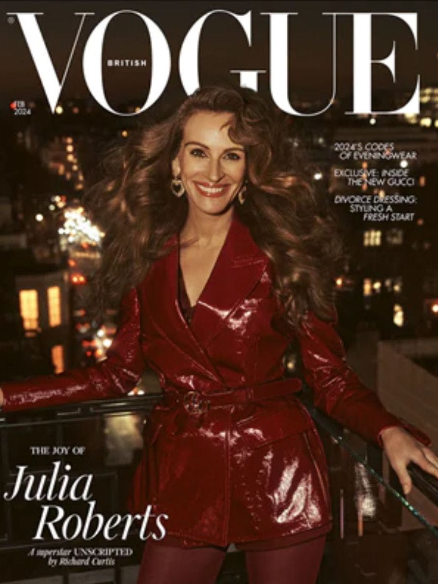 Julia Roberts auf dem Cover der aktuellen Vogue.