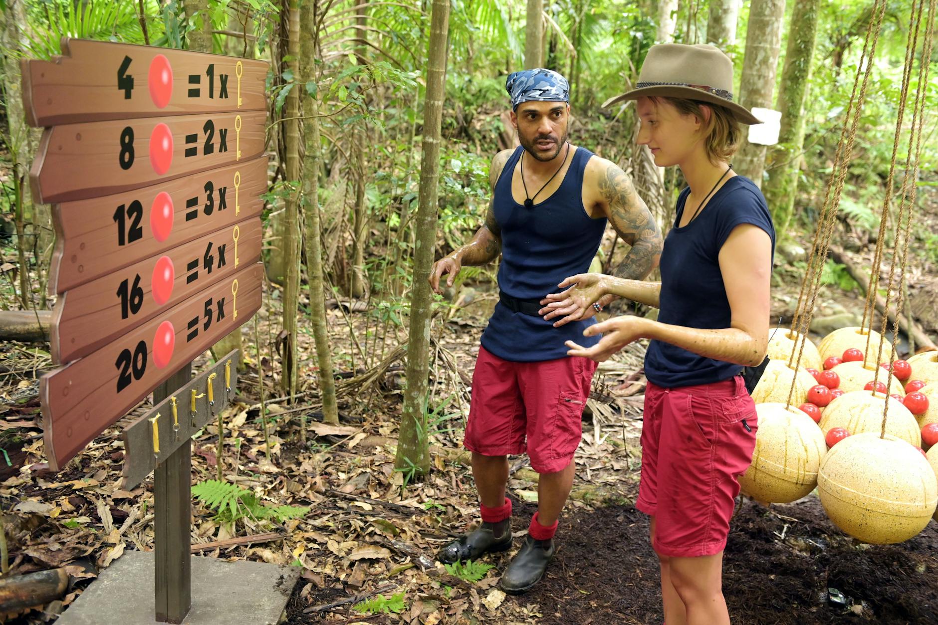 Im Dschungelcamp waren David und Anya gemeinsam auf einer Schatzsuche.