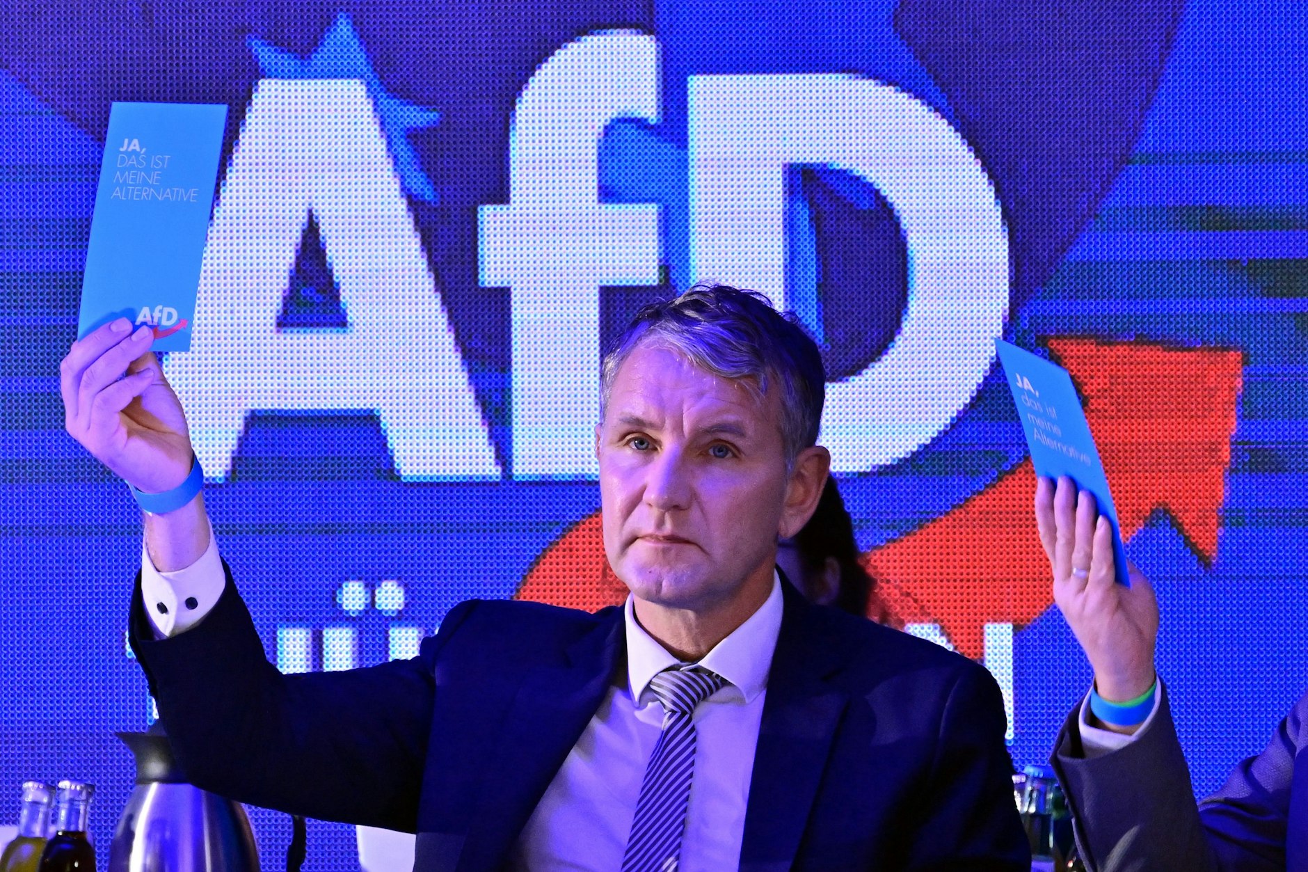 Der Westdeutsche, der den Osten regieren will: Björn Höcke, AfD-Landeschef, während des Landesparteitags der AfD im Hotel Pfiffelburg