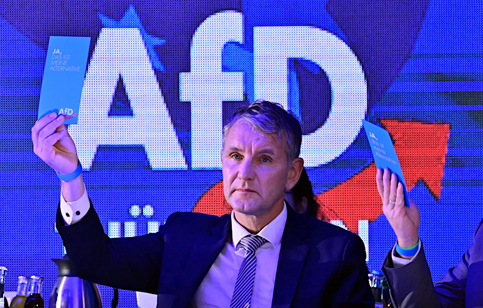 Der Westdeutsche, der den Osten regieren will: Björn Höcke, AfD-Landeschef, während des Landesparteitags der AfD im Hotel Pfiffelburg