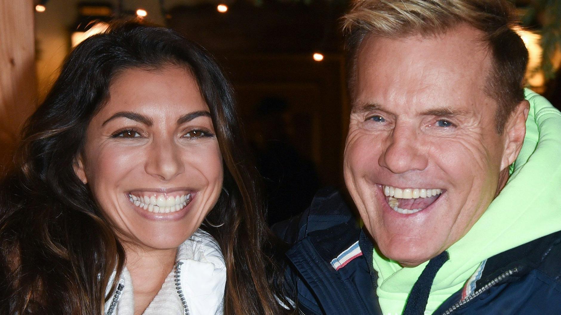 Dieter Bohlen und seine Lebensgefährtin Carina beim Weihnachtsmarkt auf Gut Aiderbichl im Jahr 2018 