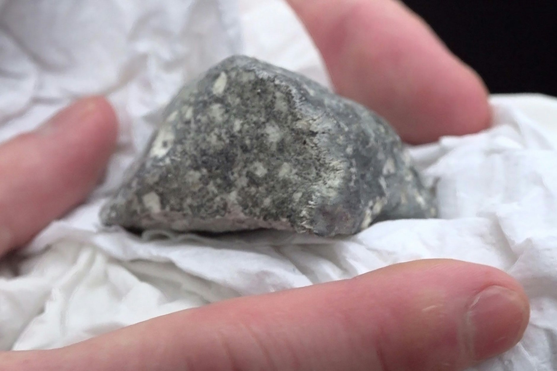 Bei den in Brandenburg gefunden Meteoriten handelt es sich um einen seltenen Fund.
