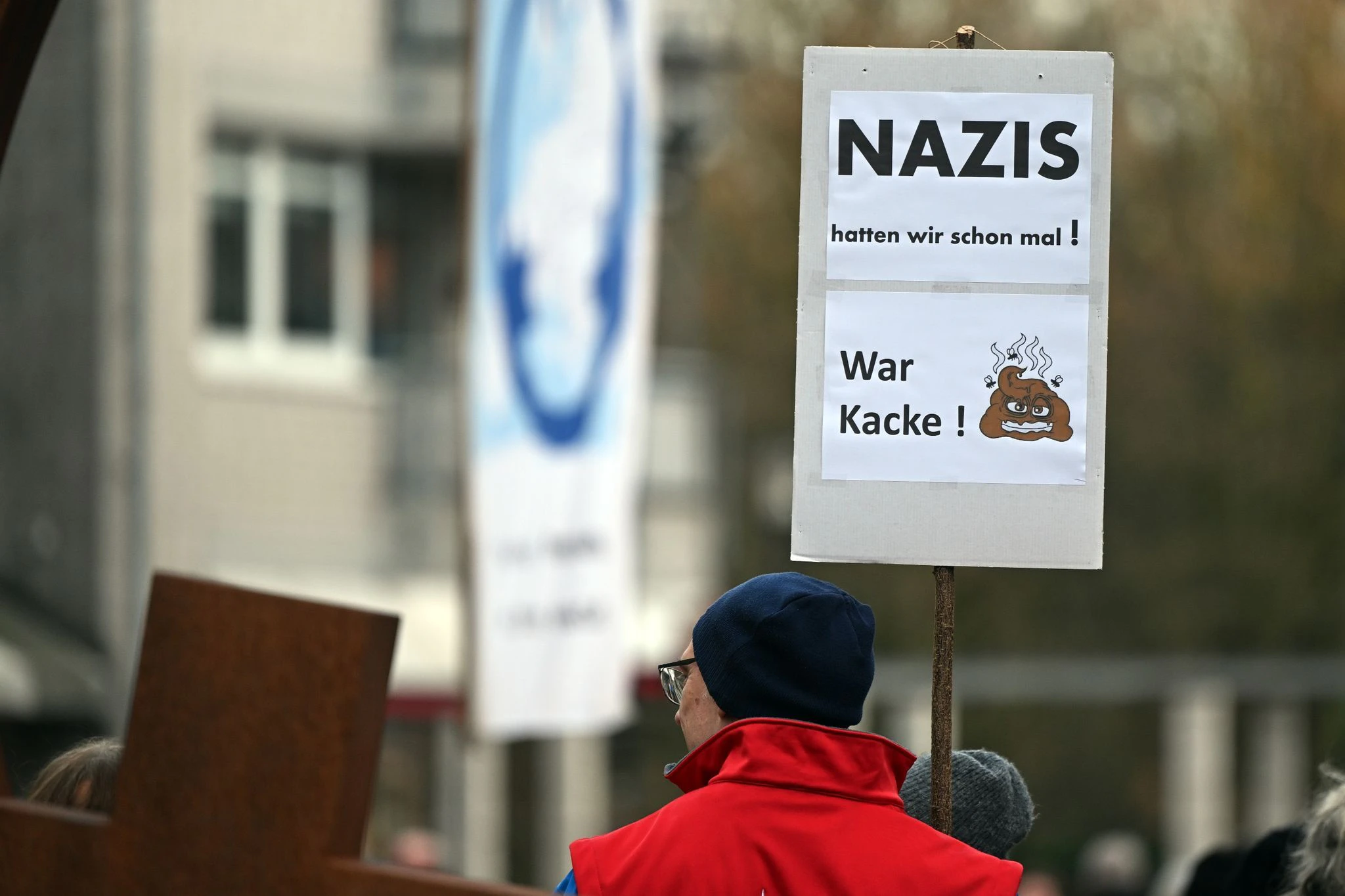 Demo in Leichlingen (NRW) - ein Zeichen gegen rechts.  
