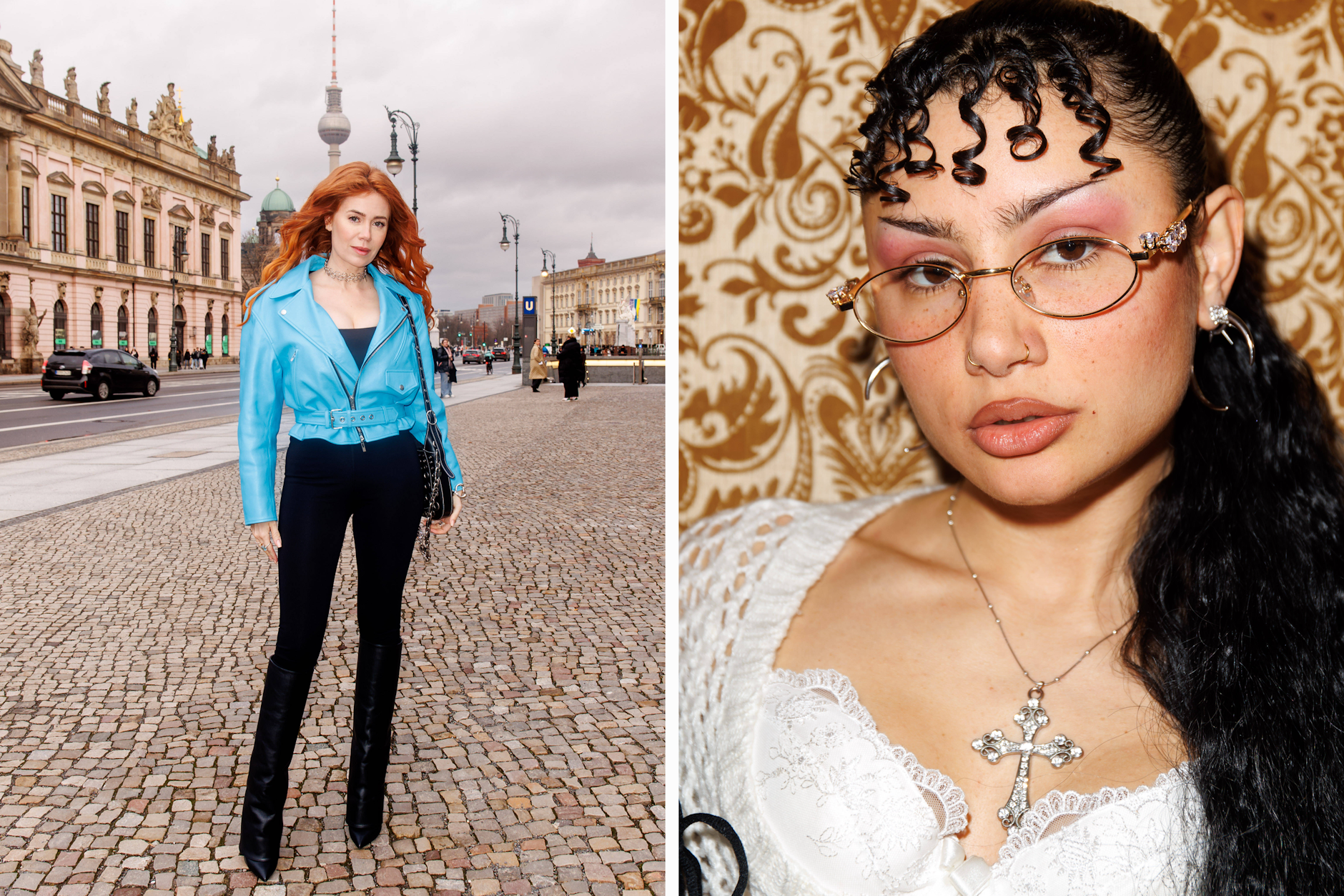 Was geht? Alles geht! Wir haben uns unter die Gäste, hier Schauspielerin Palina Rojinski (links) und Designerin All Amin, des Berliner Salons gemischt.