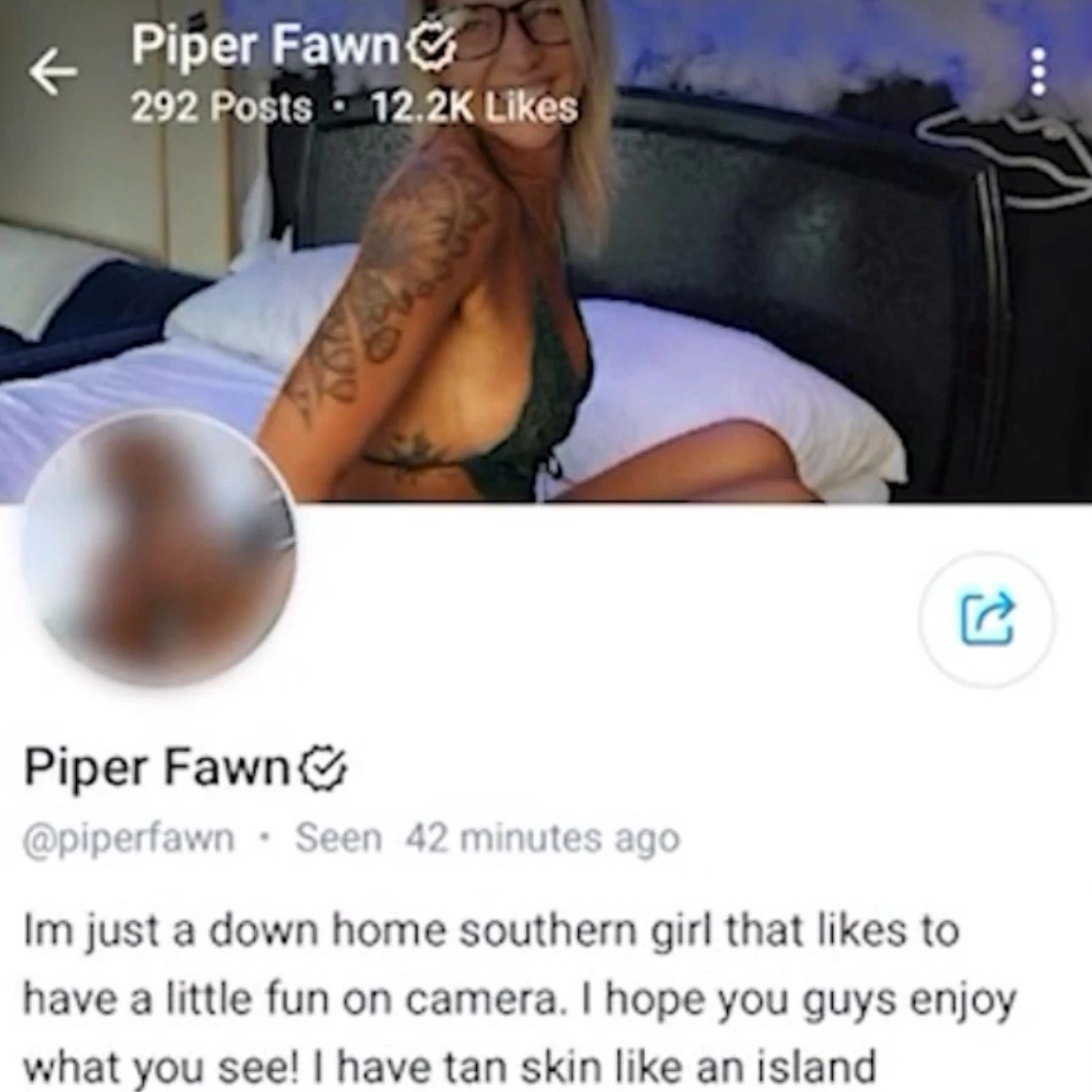 Michelle Cline verteidigt ihren OnlyFans-Account.