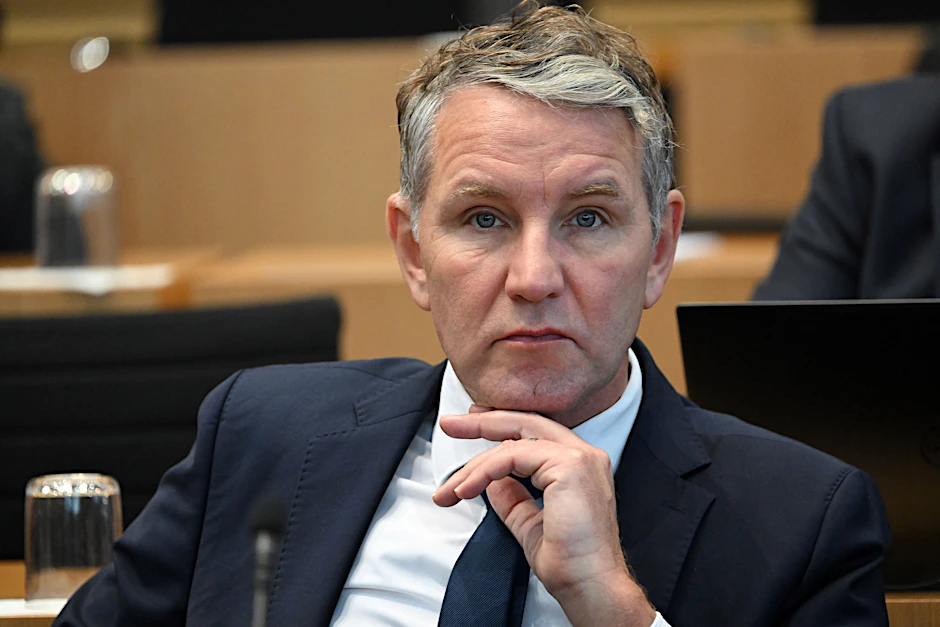 AfD-Fraktionschef Björn Höcke während einer Sitzung des Thüringer Landtags.