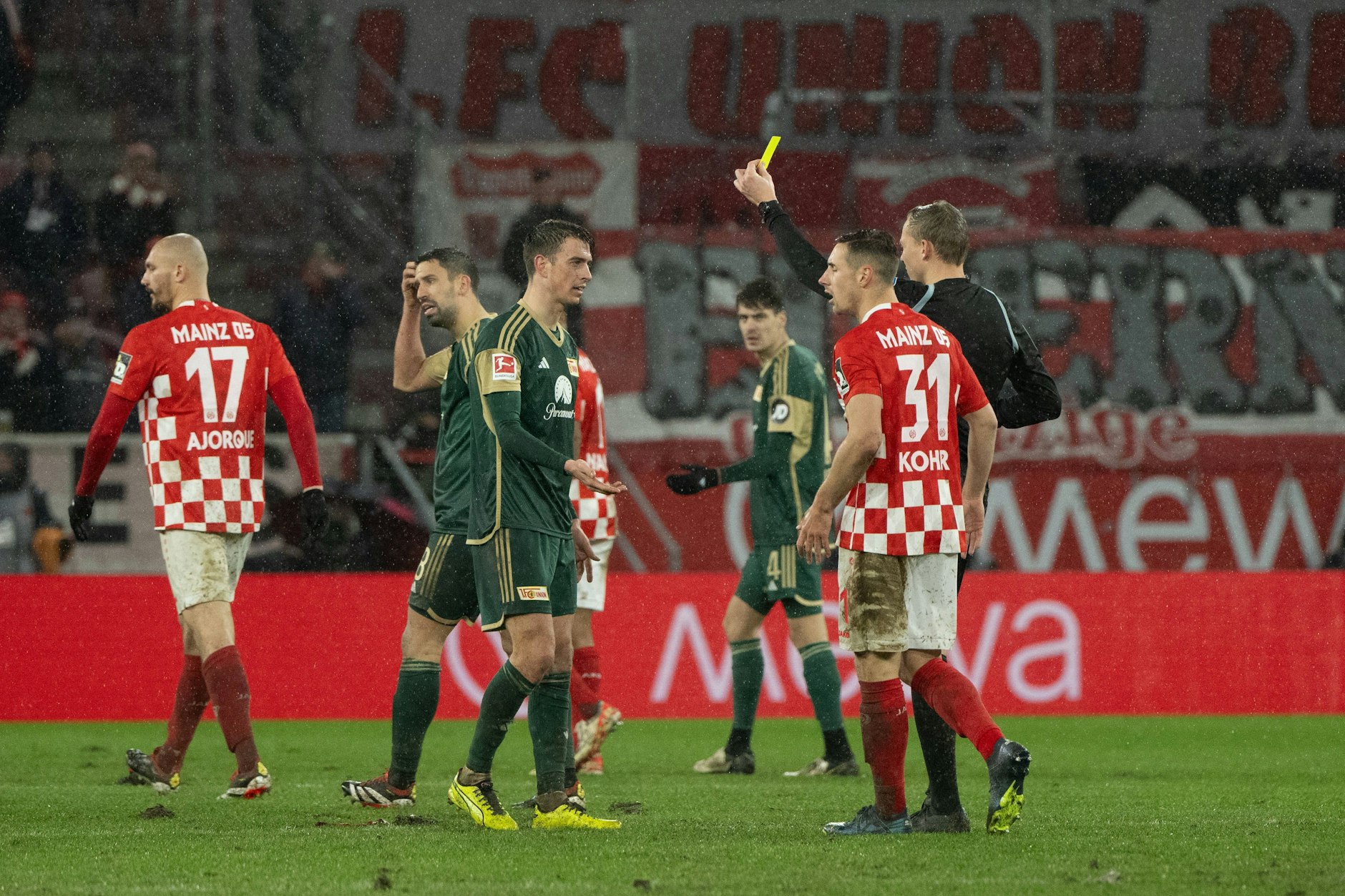 Janik Haberer sieht genau wie Kevin Vogt in Mainz seine fünfte Gelbe Karte und fehlt dem 1. FC Union am Sonnabend gegen den VfL Wolfsburg.