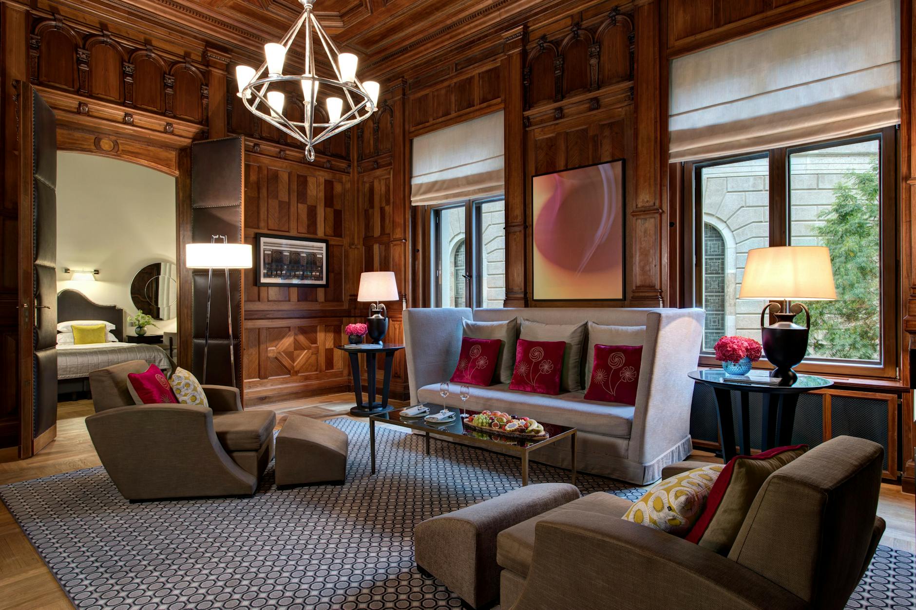 Eine Suite des Hotels in den Räumen eines ehemaligen Bankgebäudes